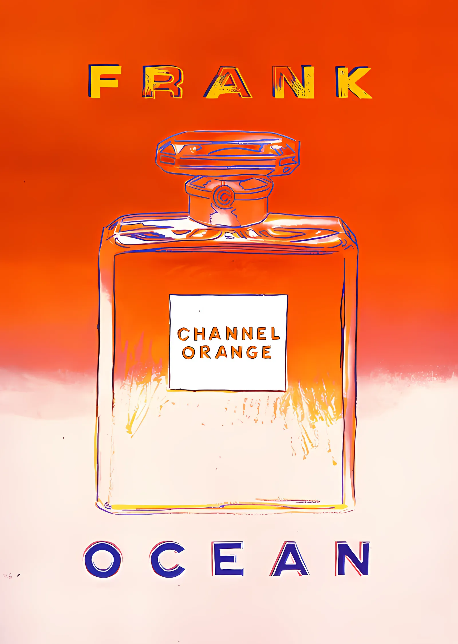 Frank Ocean: Channel Orange Şişesi metal tablo