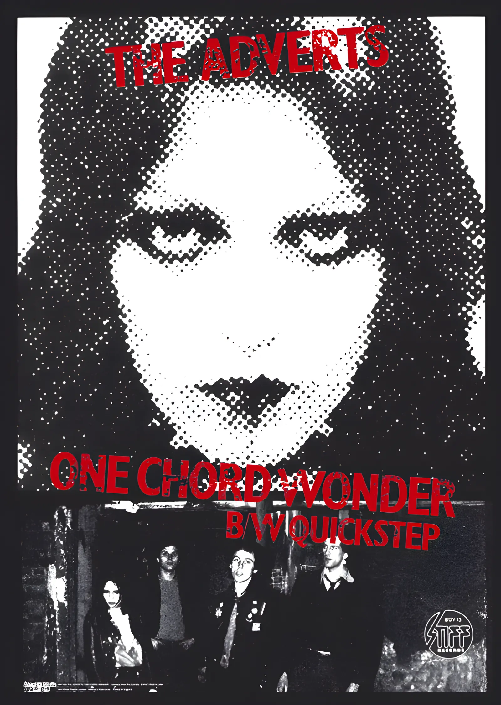 The Adverts: One Chord Wonders metal tablo