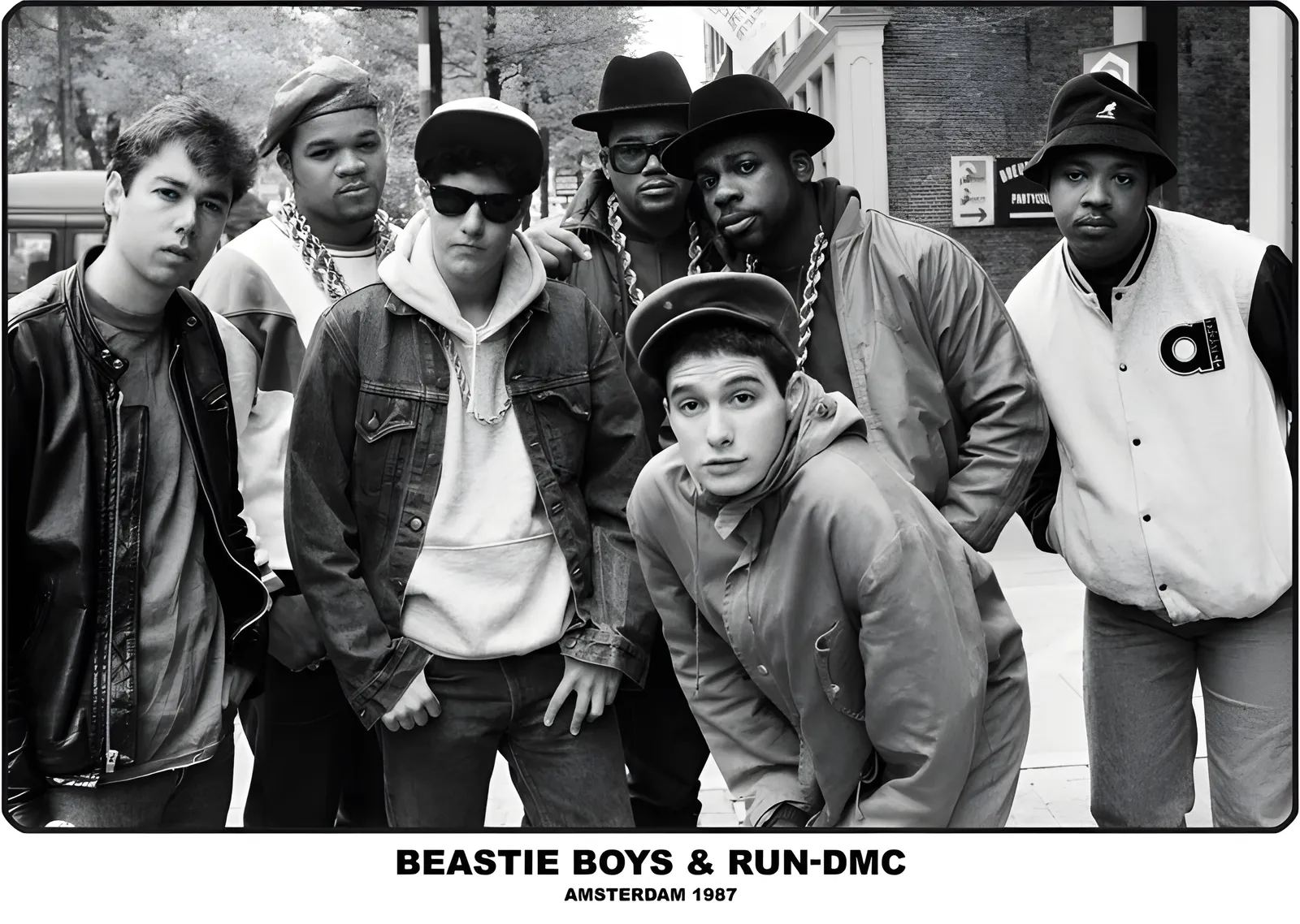 Beastie Boys ve Run-DMC: Amsterdam 1987 metal tablo