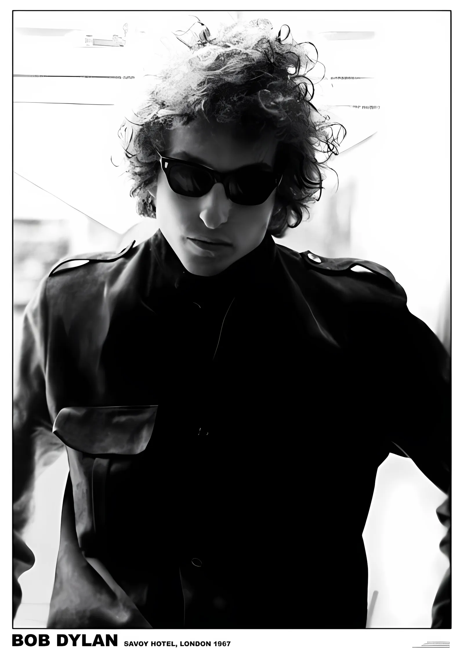 Bob Dylan: Savoy Hotel 1967 metal tablo
