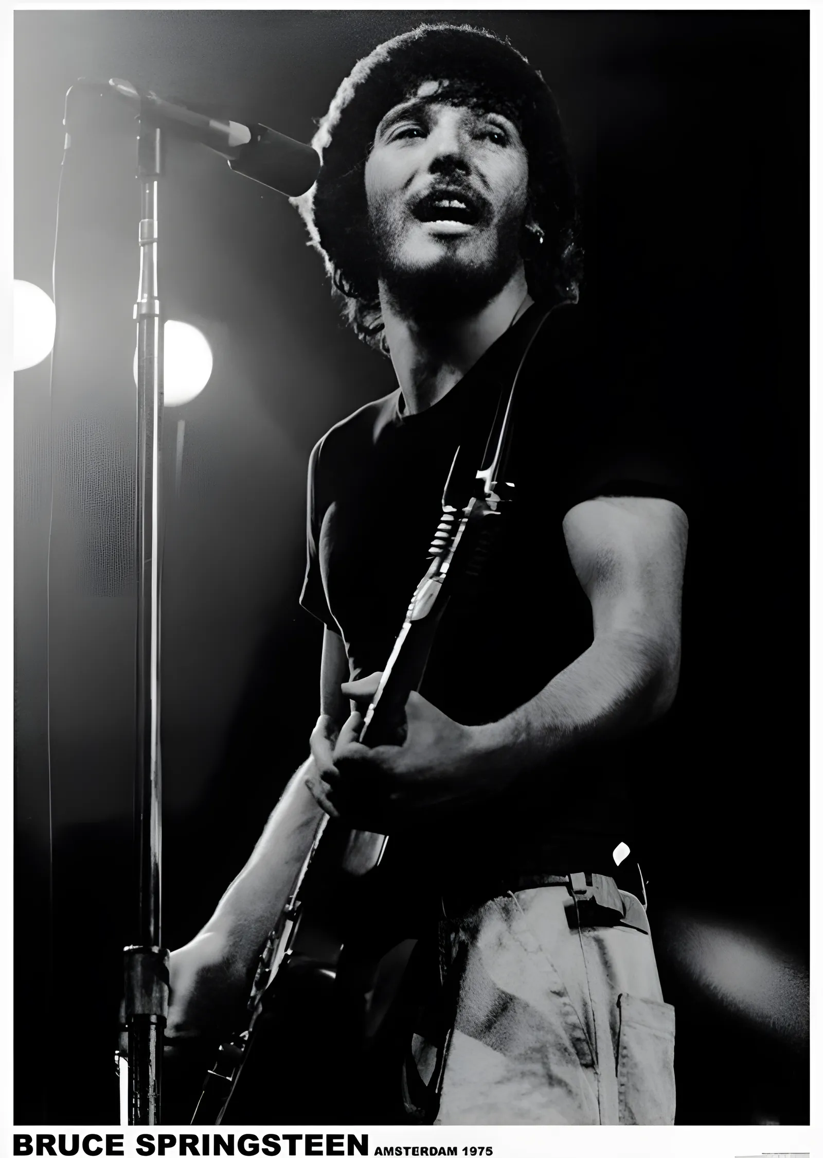 Bruce Springsteen: Amsterdam 1975 metal tablo