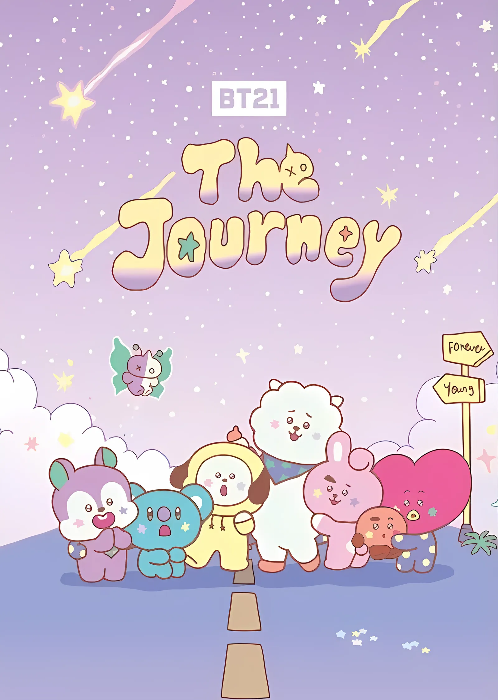 BT21: The Journey metal tablo