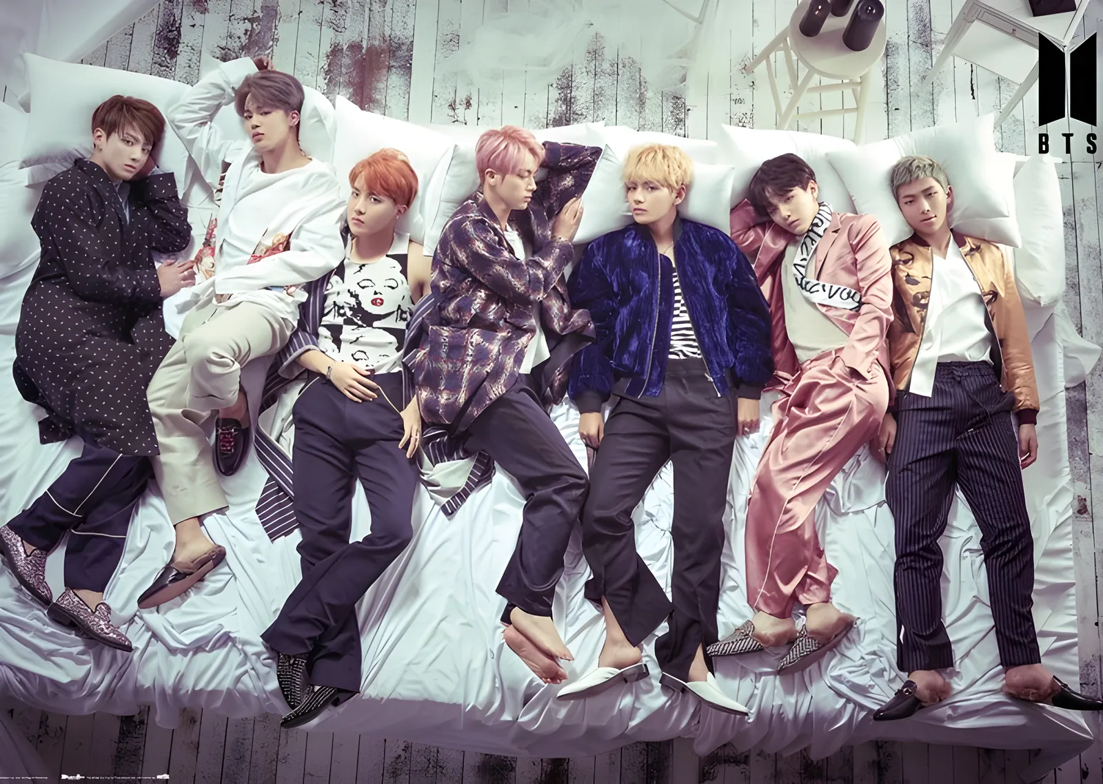 BTS: Yatak Odası metal tablo