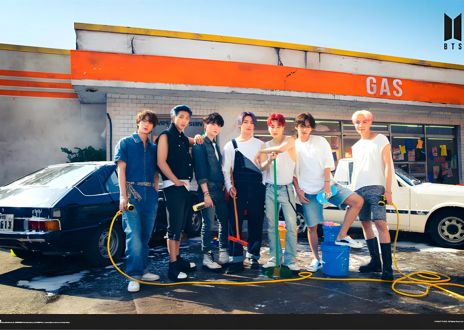 BTS: Benzin İstasyonu metal tablo