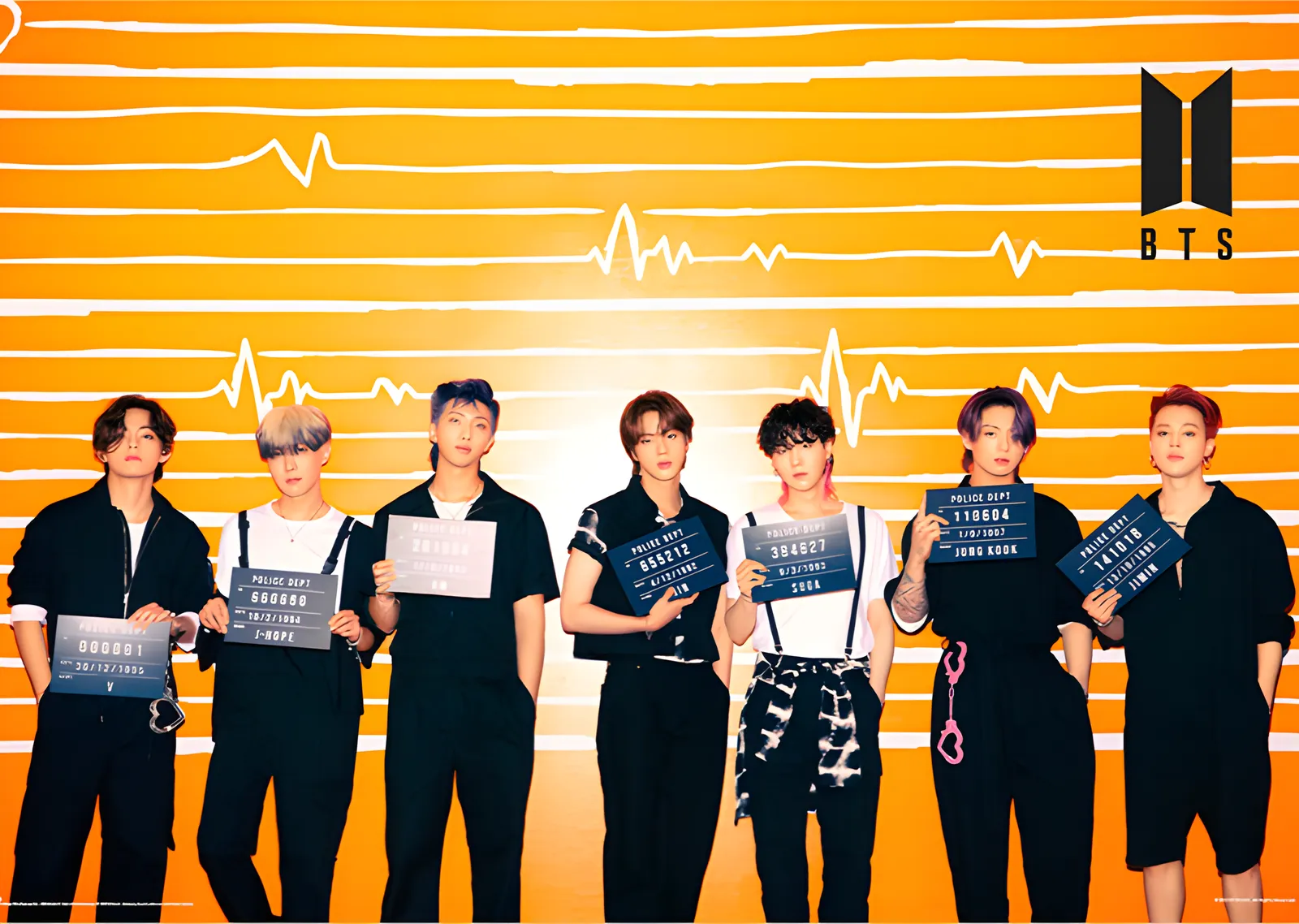 BTS: Police Dept metal tablo