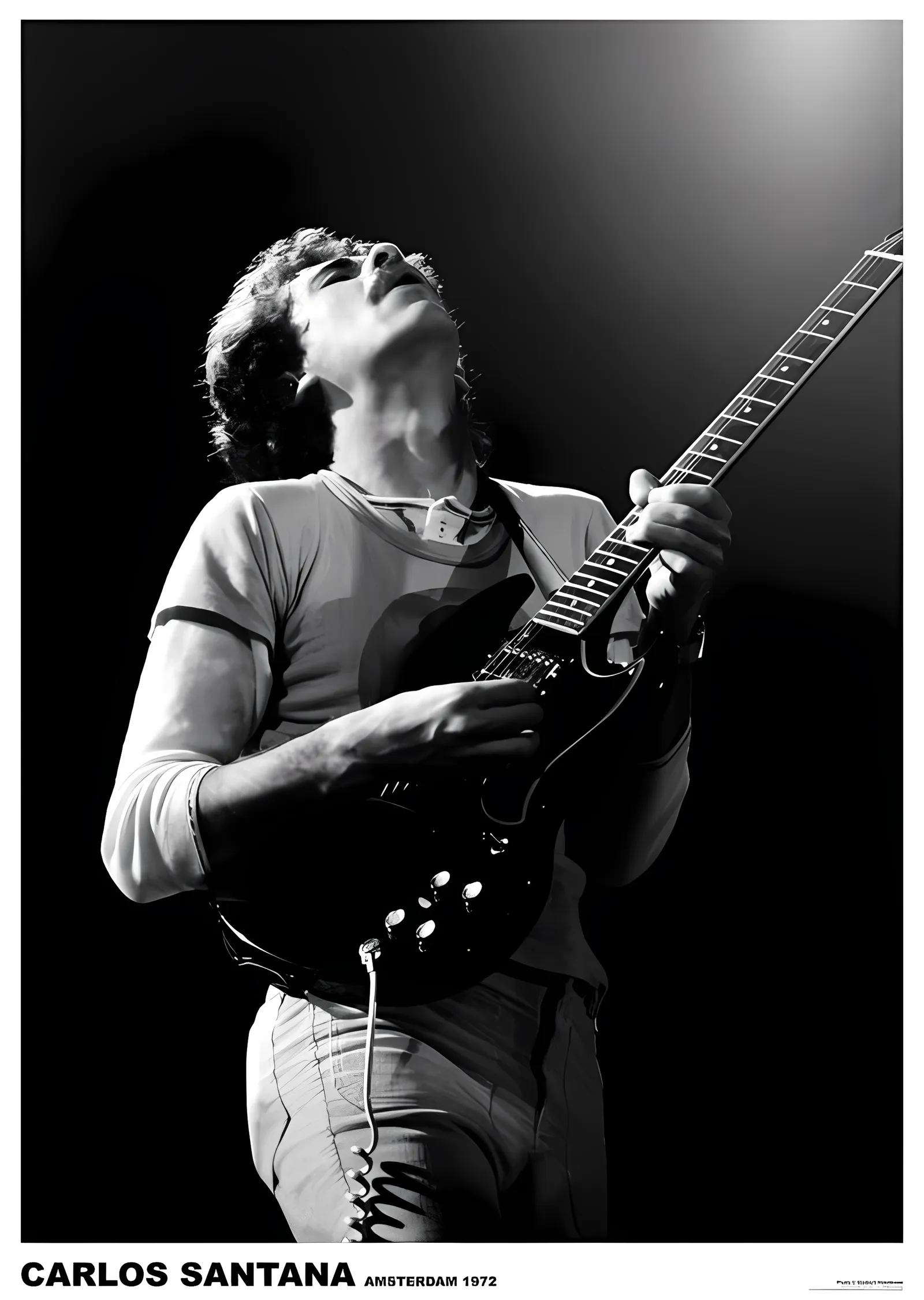 Carlos Santana: Amsterdam 1972 metal tablo