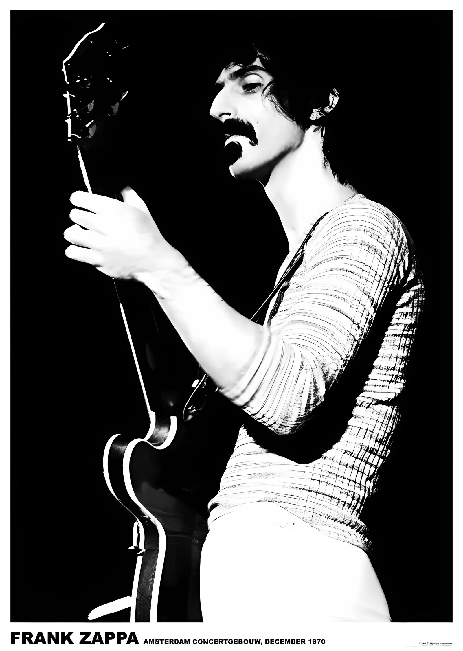 Frank Zappa: Amsterdam 1970 metal tablo
