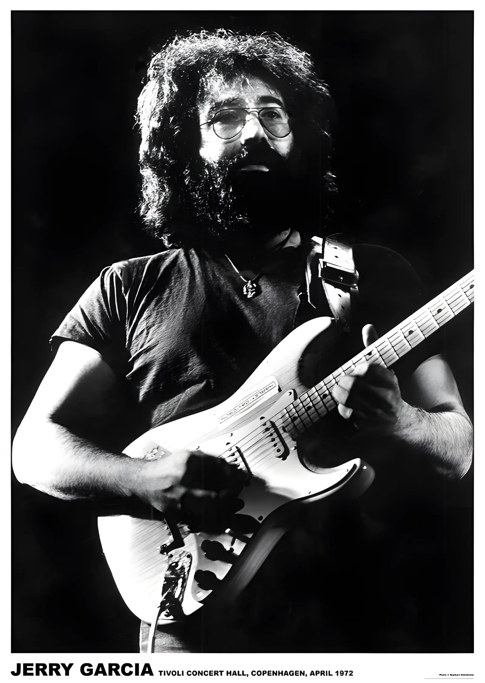 Jerry Garcia: Kopenhag 1972 metal tablo