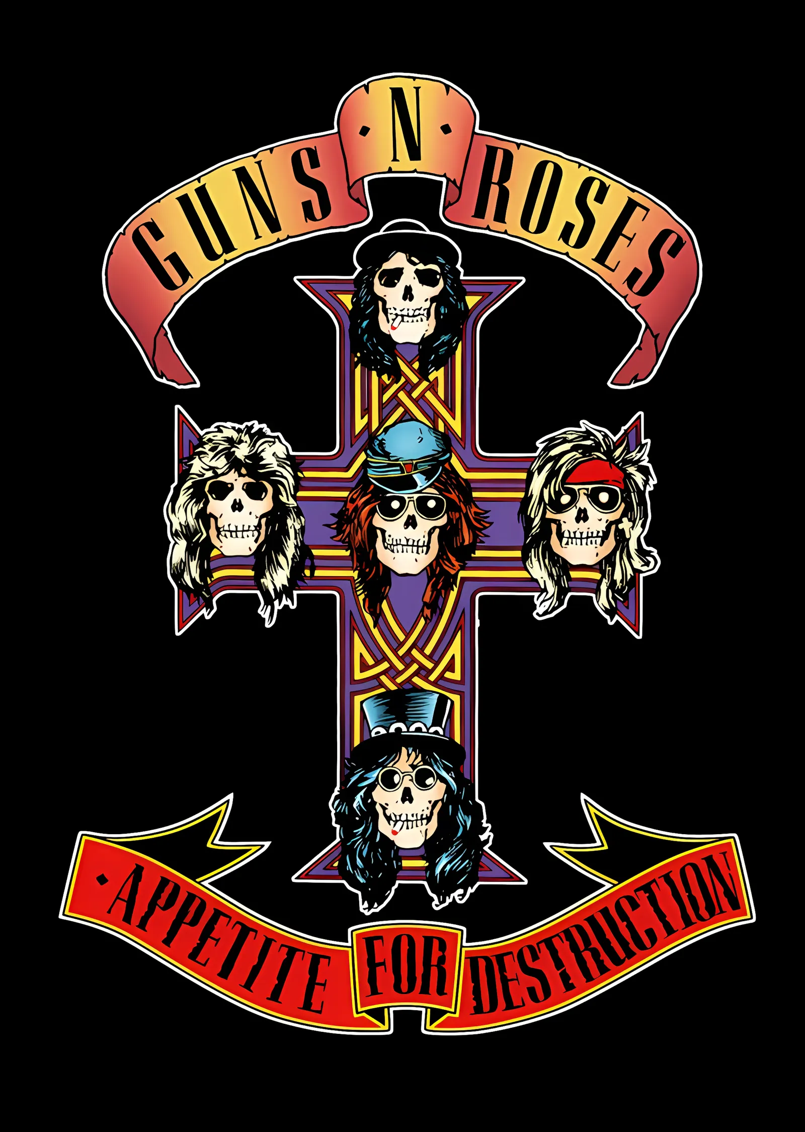Guns N' Roses: Appetite for Destruction metal tablo
