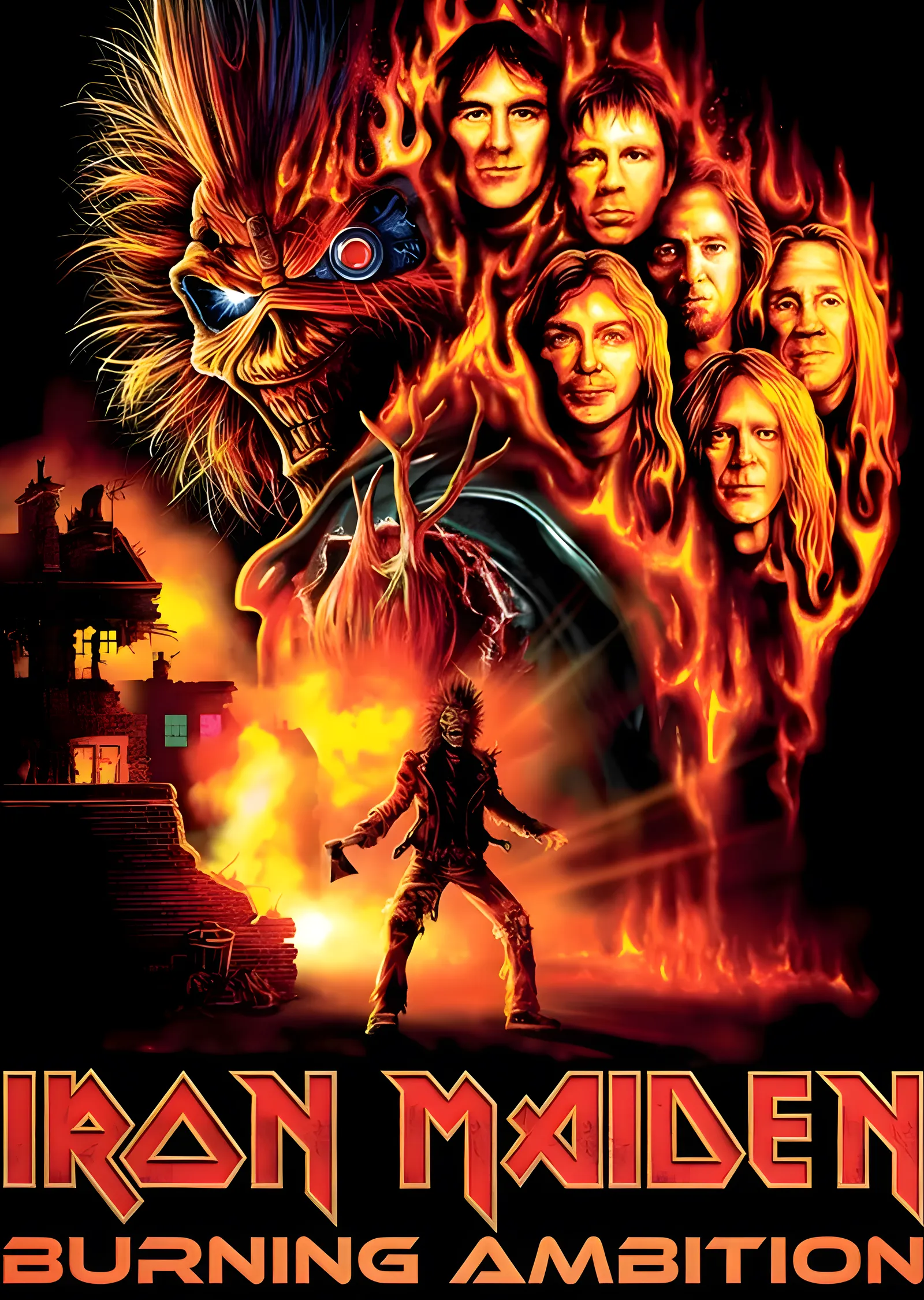 Iron Maiden: Burning Ambition metal tablo