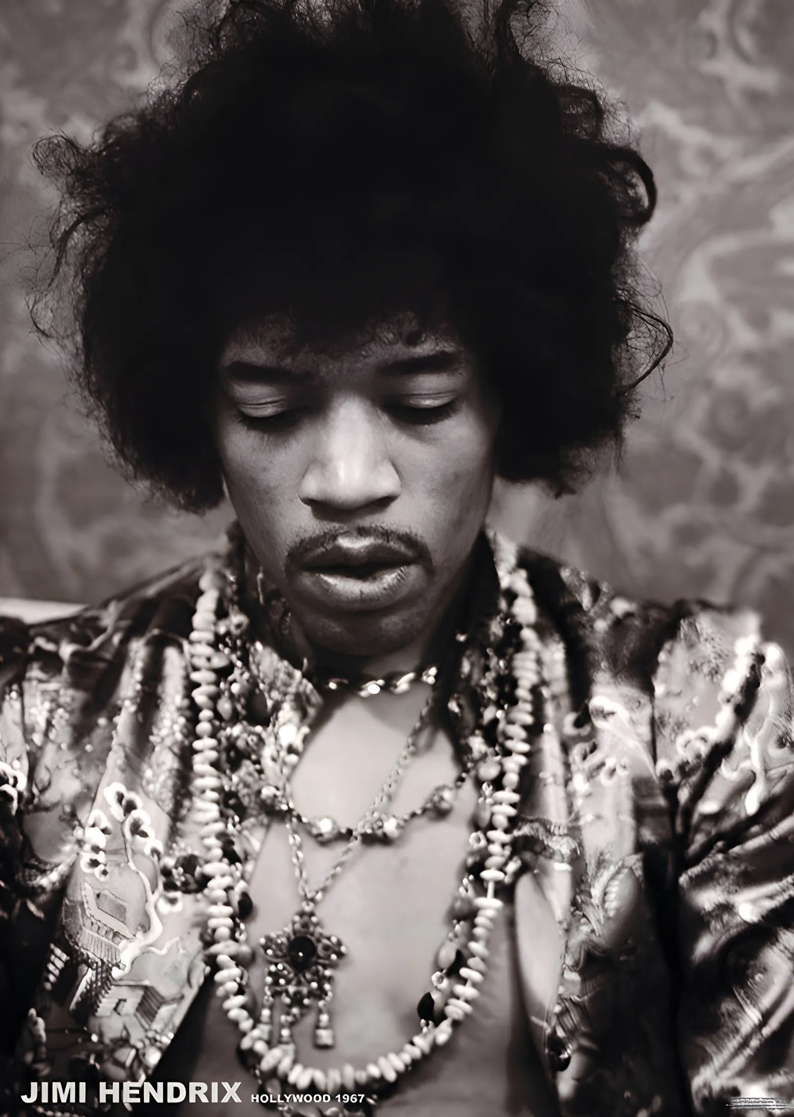 Jimi Hendrix: Hollywood 1967 metal tablo