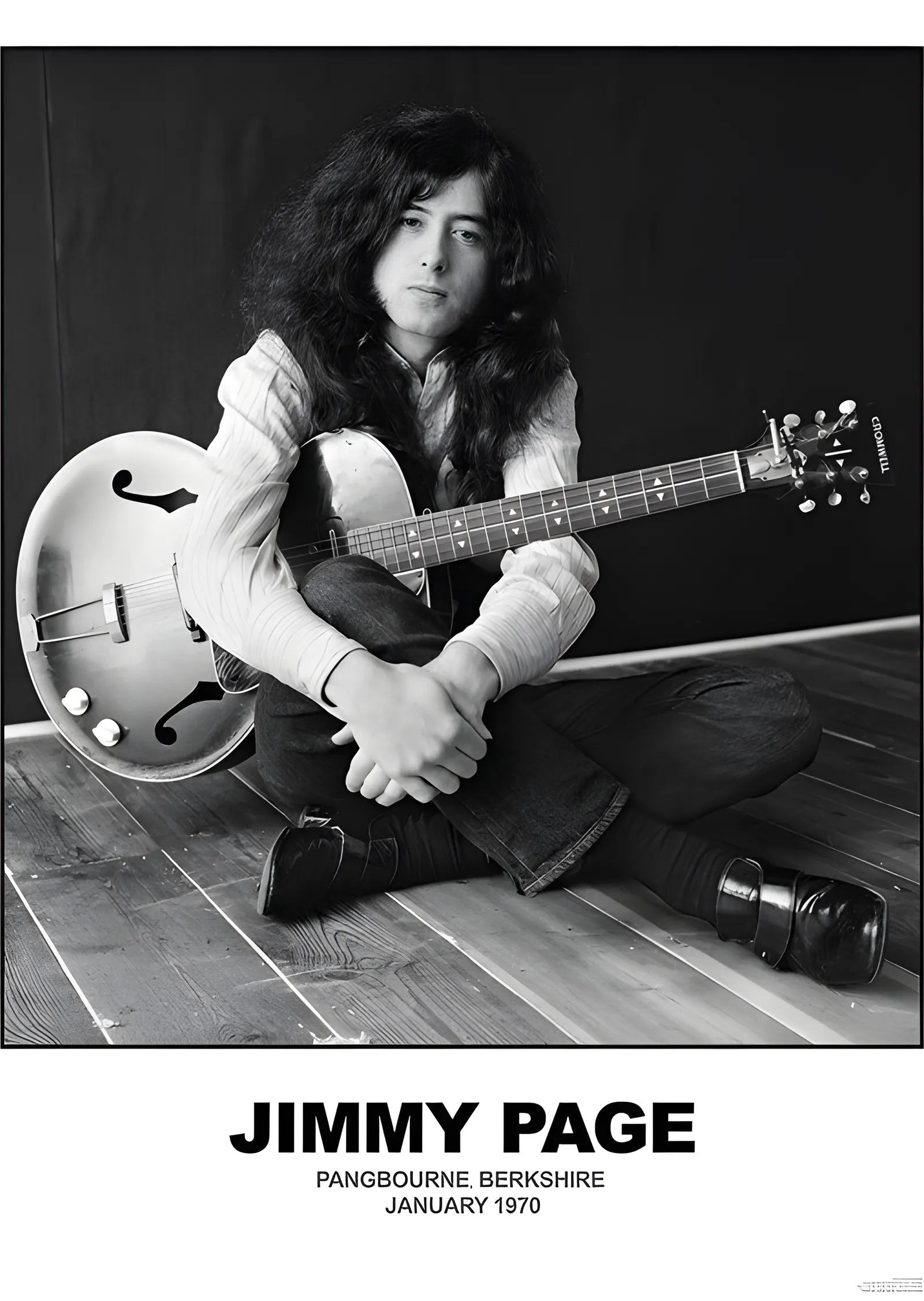 Jimmy Page: Berkshire 1970 metal tablo