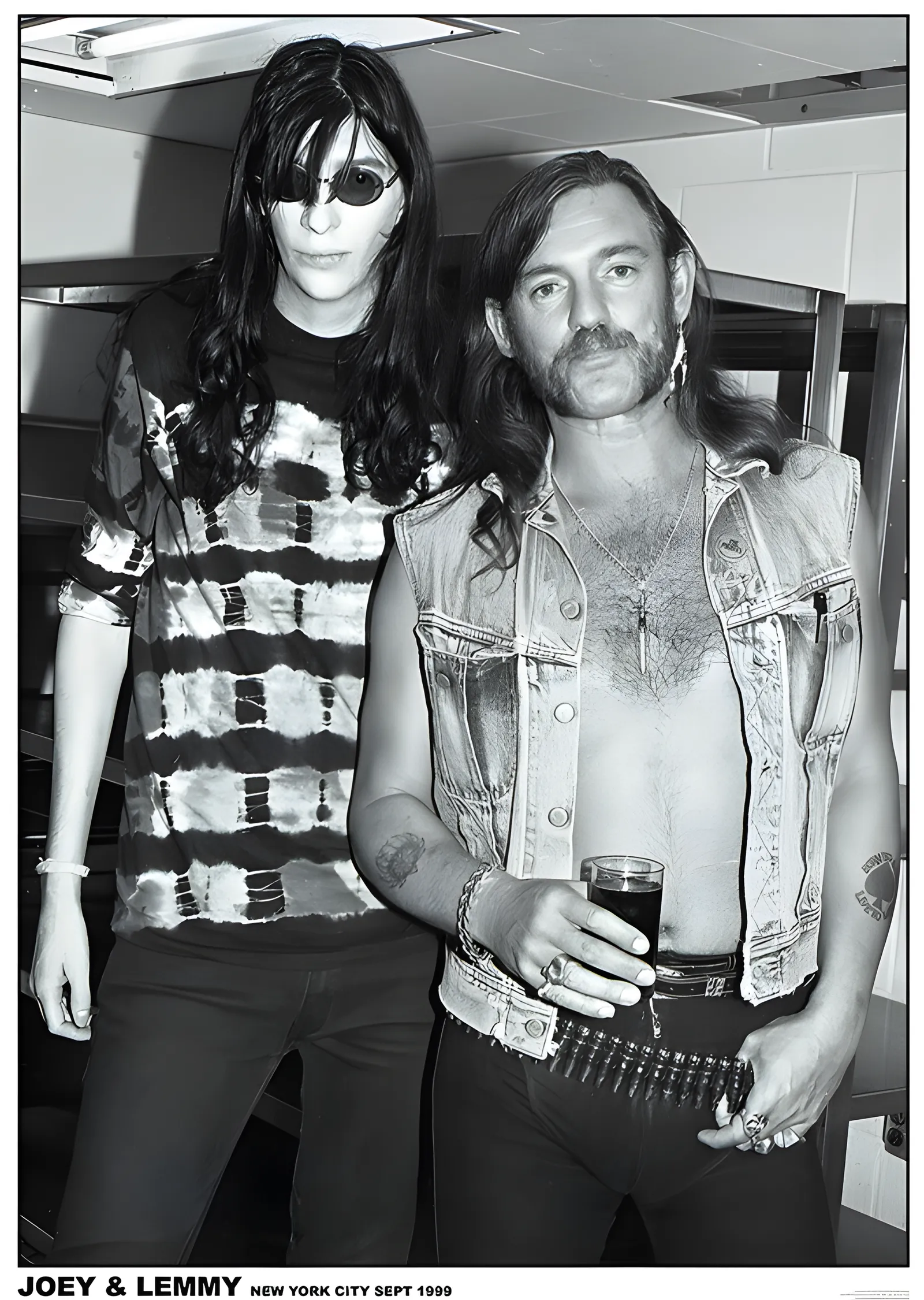 Joey Ramone ve Lemmy: New York 1999 metal tablo