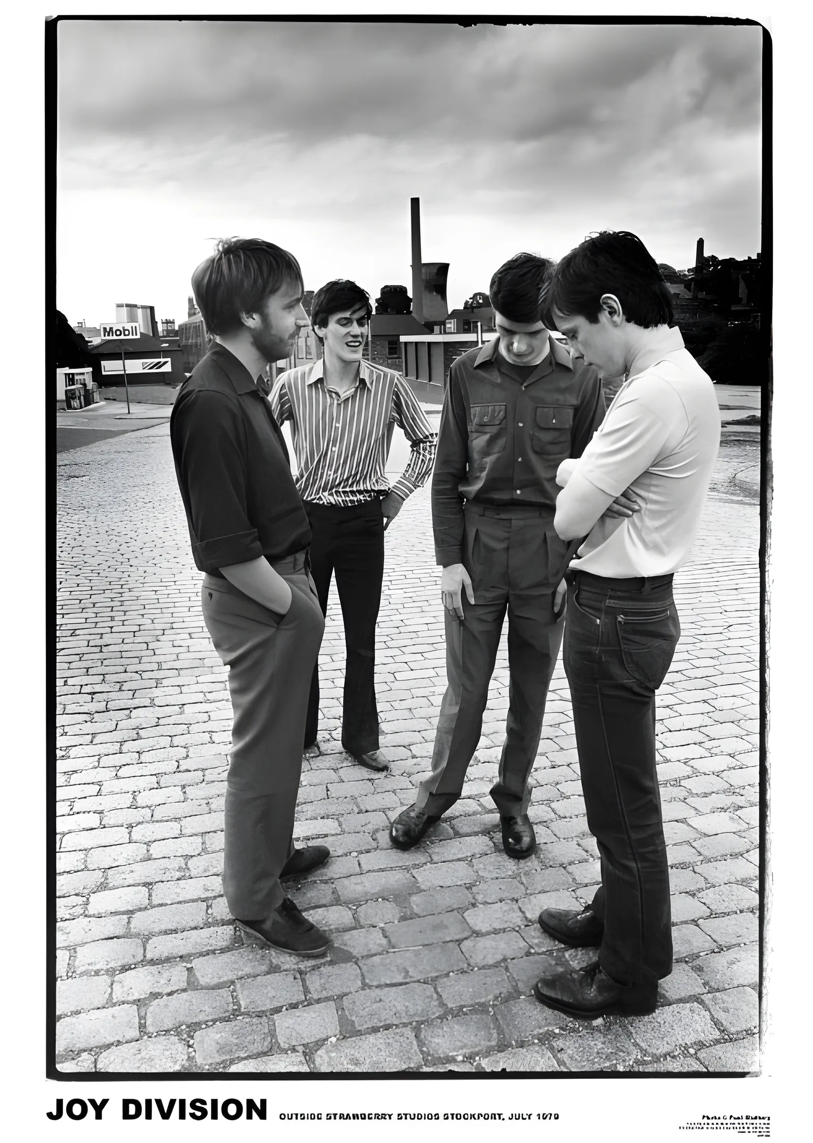 Joy Division: Strawberry Studios 1979 metal tablo