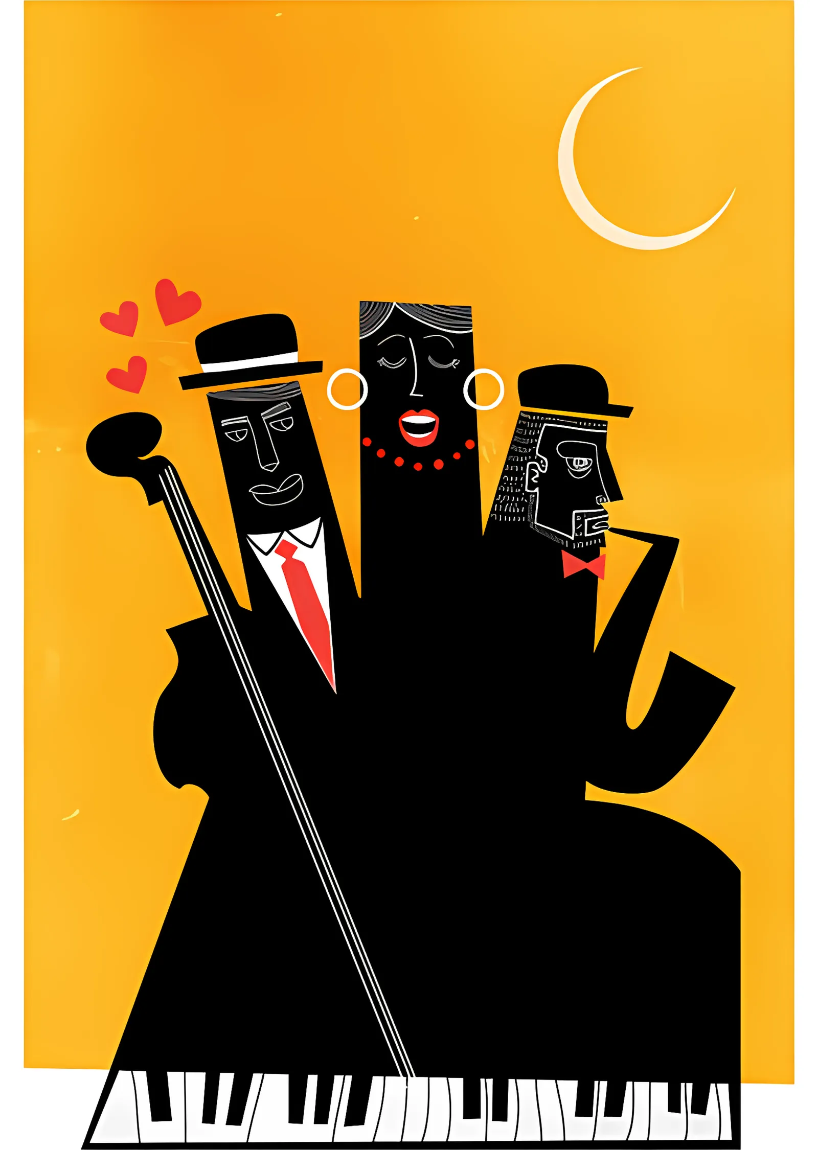 Casablanca Jazz metal tablo