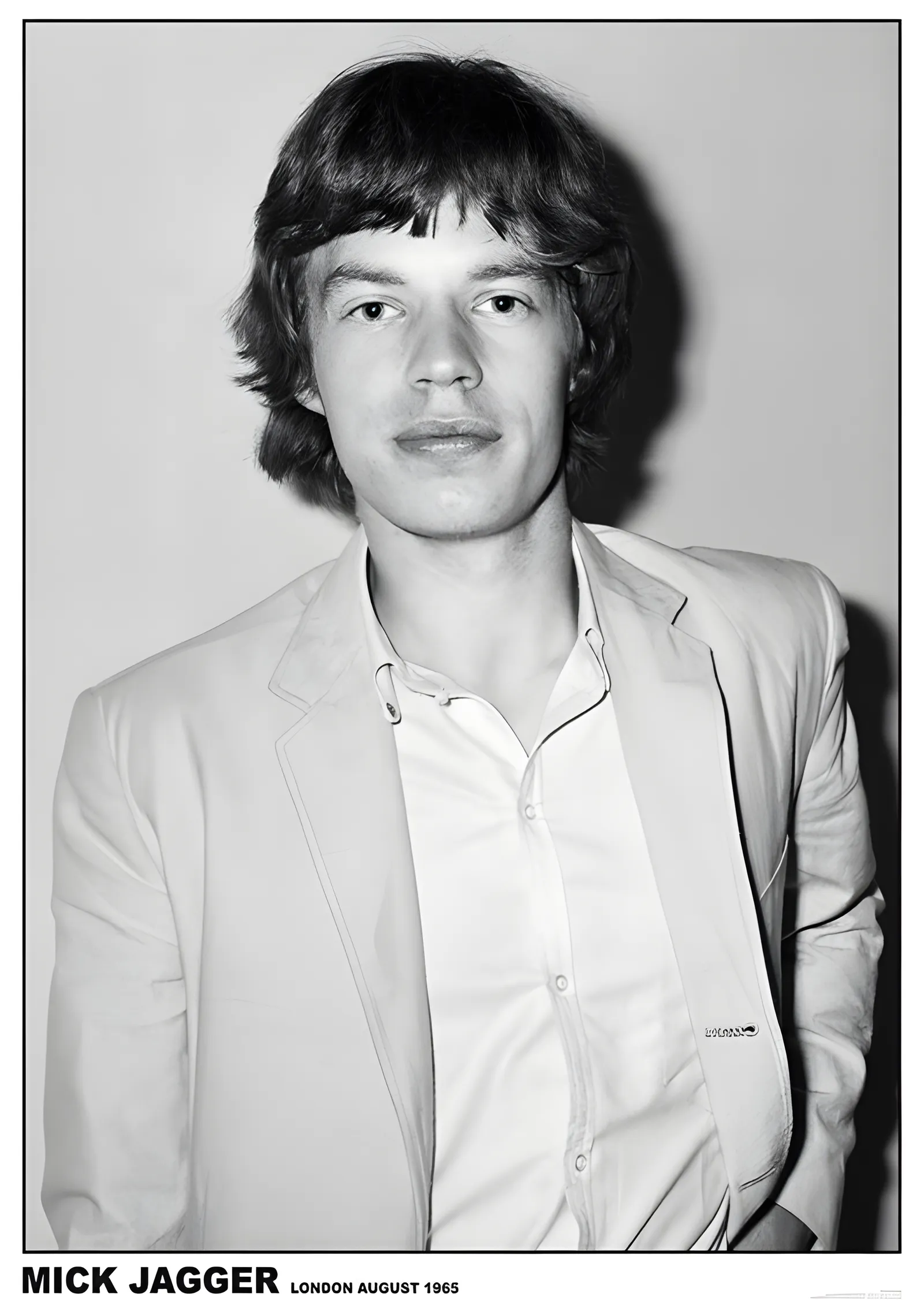 Mick Jagger: Wembley 1965 metal tablo