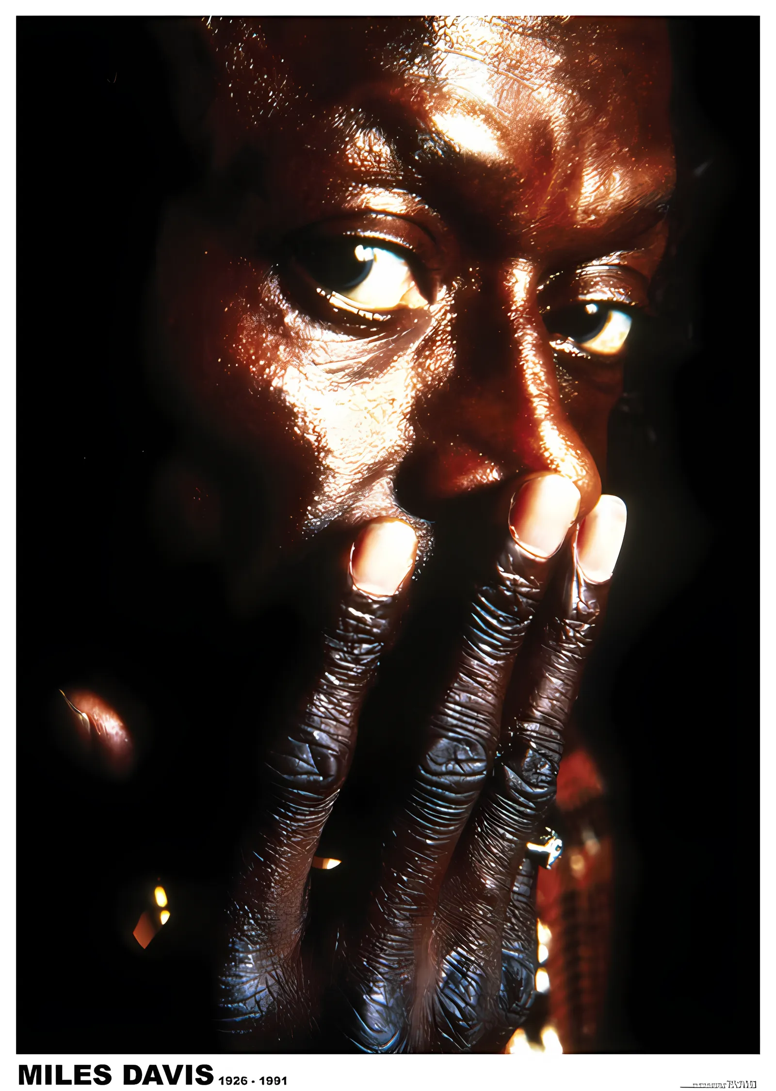 Miles Davis: 1926-1991 metal tablo