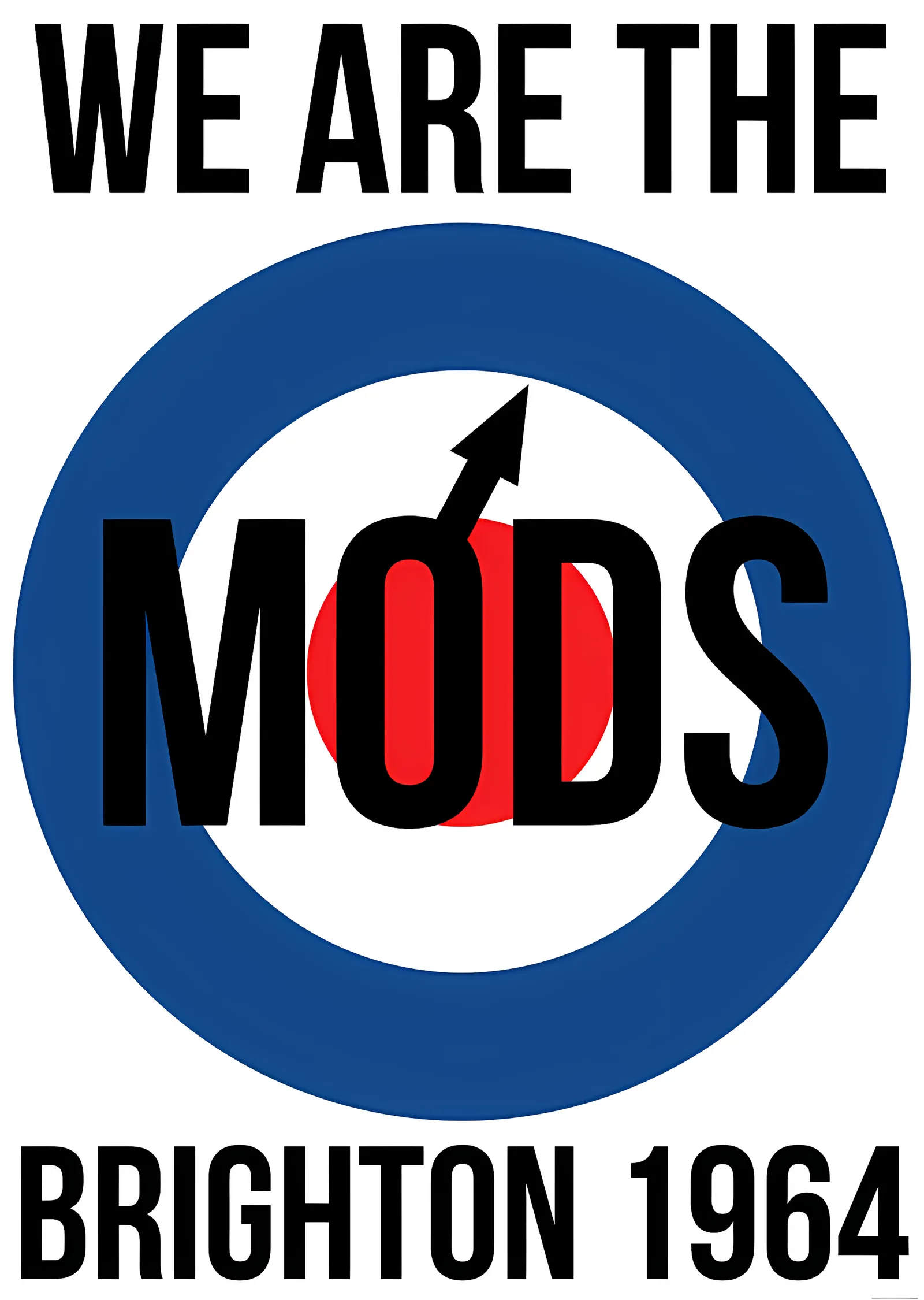 We Are the Mods: Brighton 1964 metal tablo