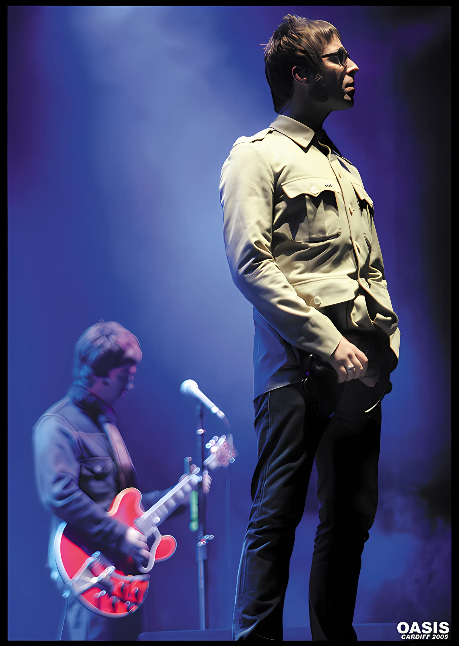 Oasis: Cardiff metal tablo