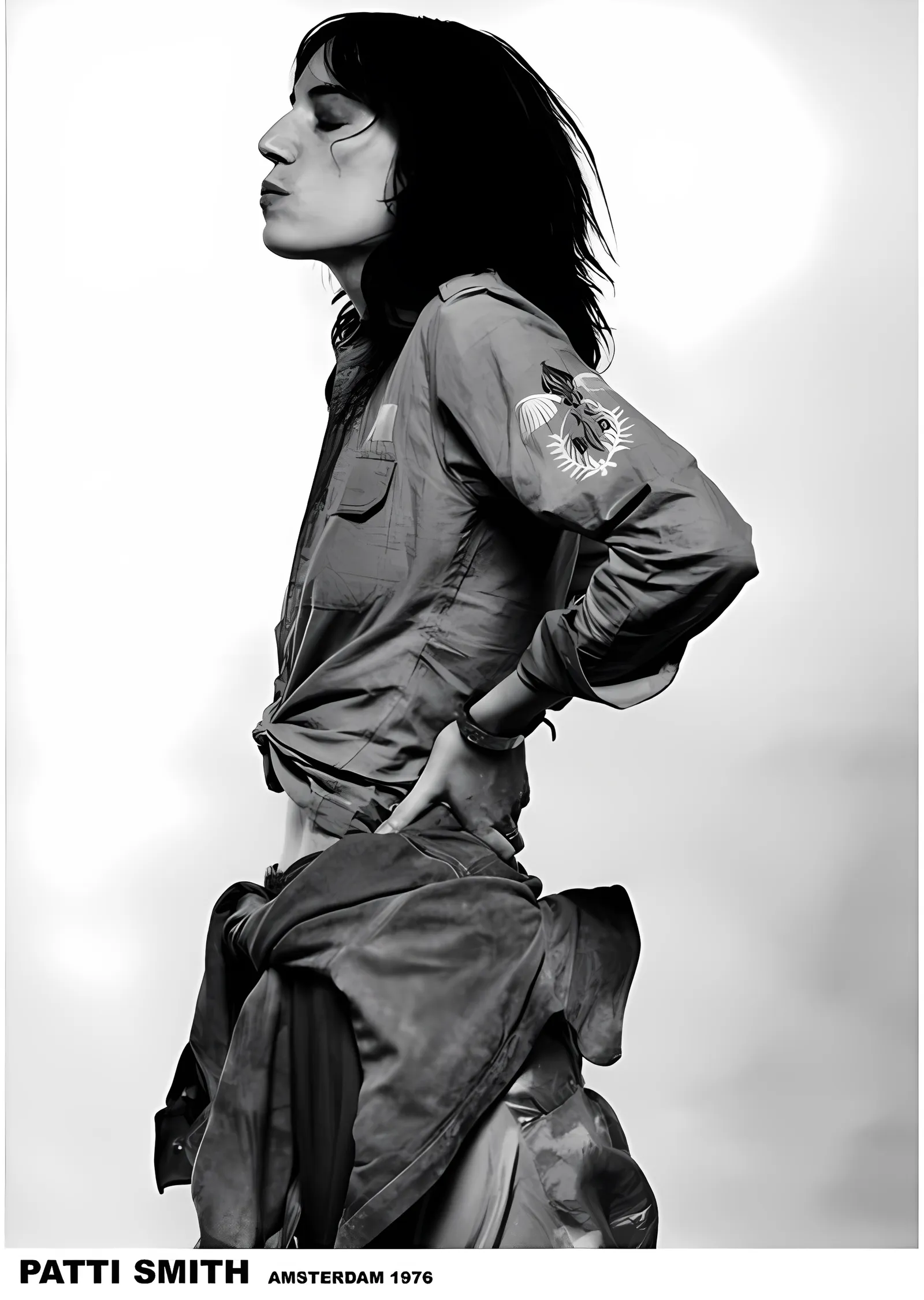 Patti Smith: Amsterdam 1976 metal tablo