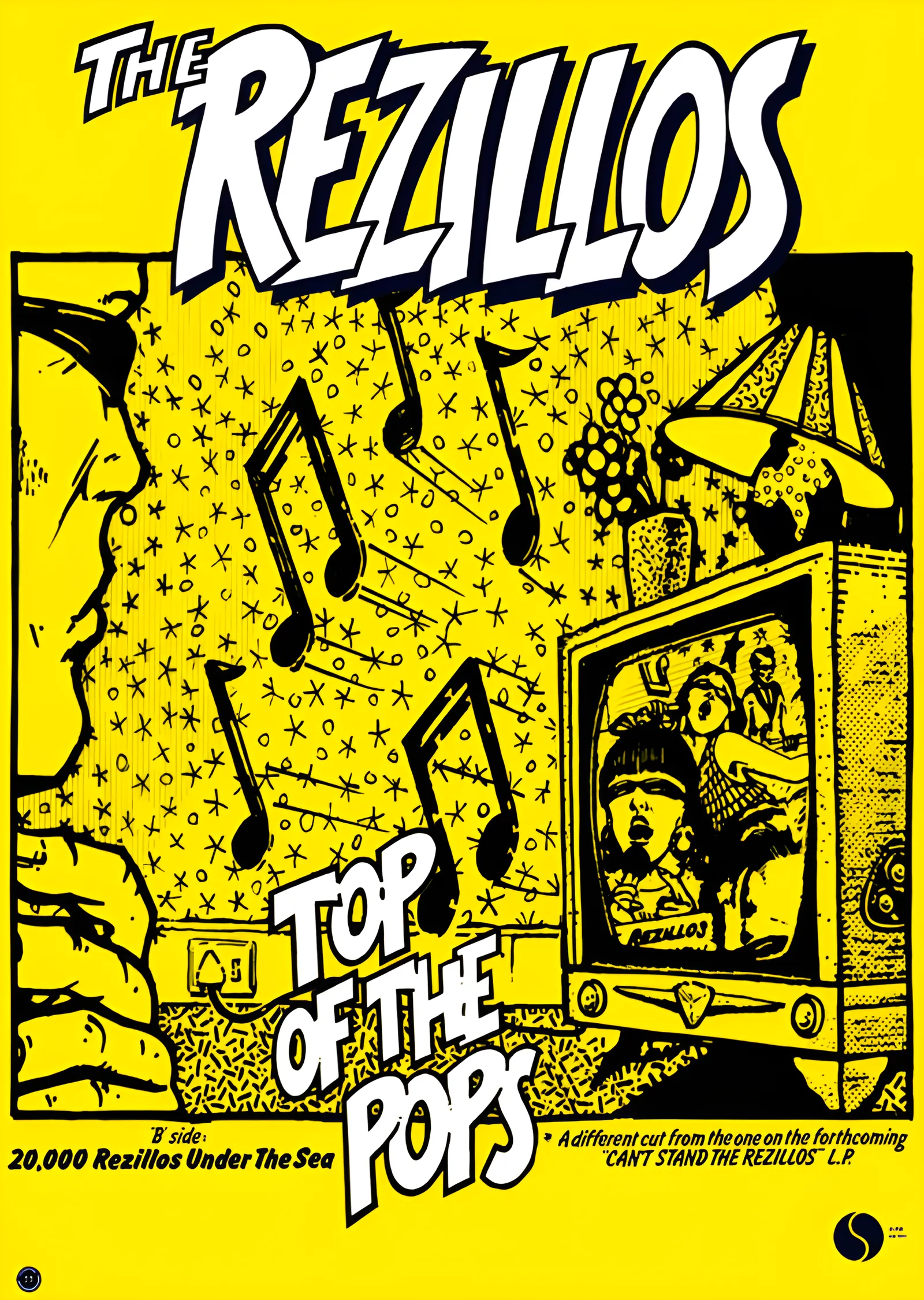 The Rezillos: Top of the Pops metal tablo