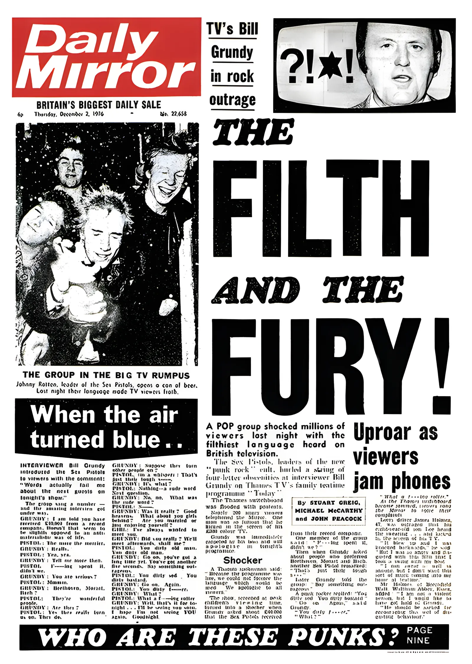 Sex Pistols: The Filth and the Fury metal tablo