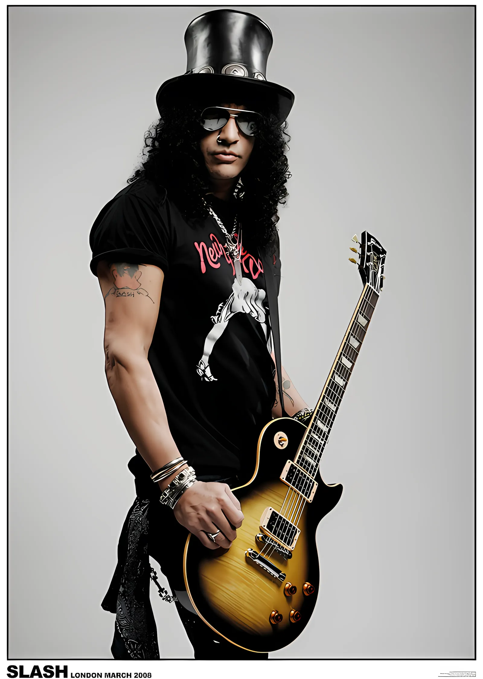 Slash: Londra 2008 metal tablo