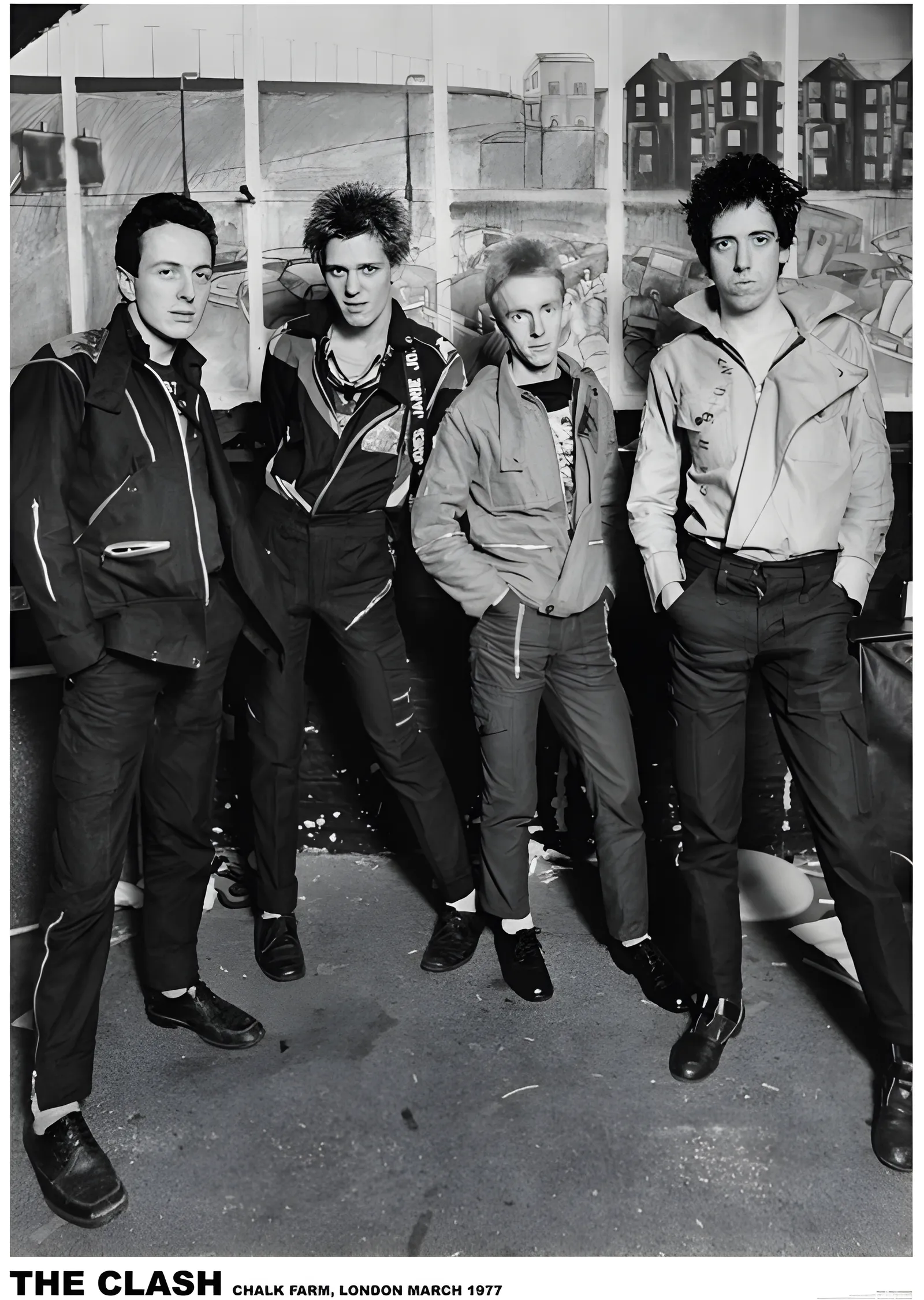 The Clash: Londra 1977 metal tablo