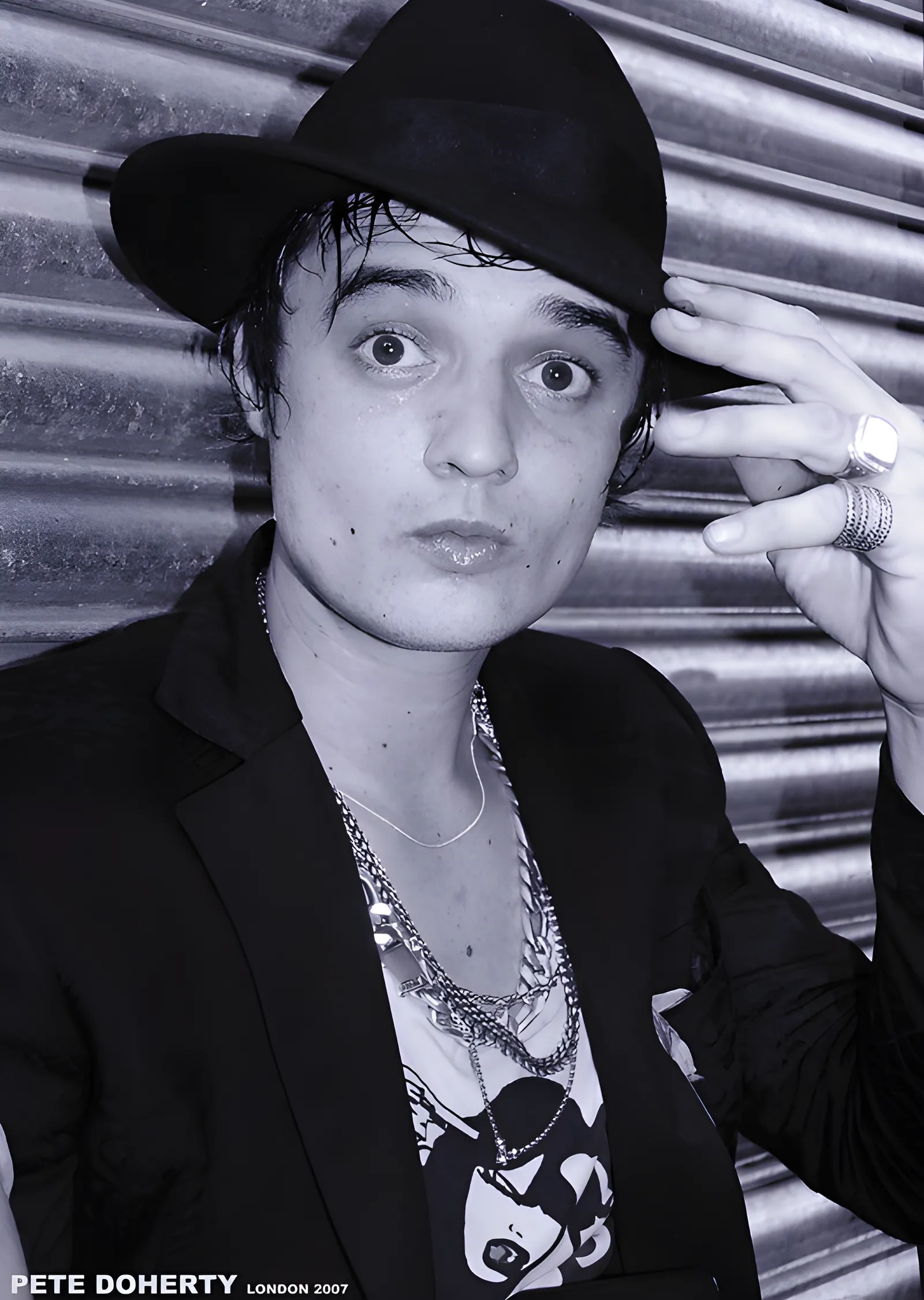 Pete Doherty: Londra 2007 metal tablo