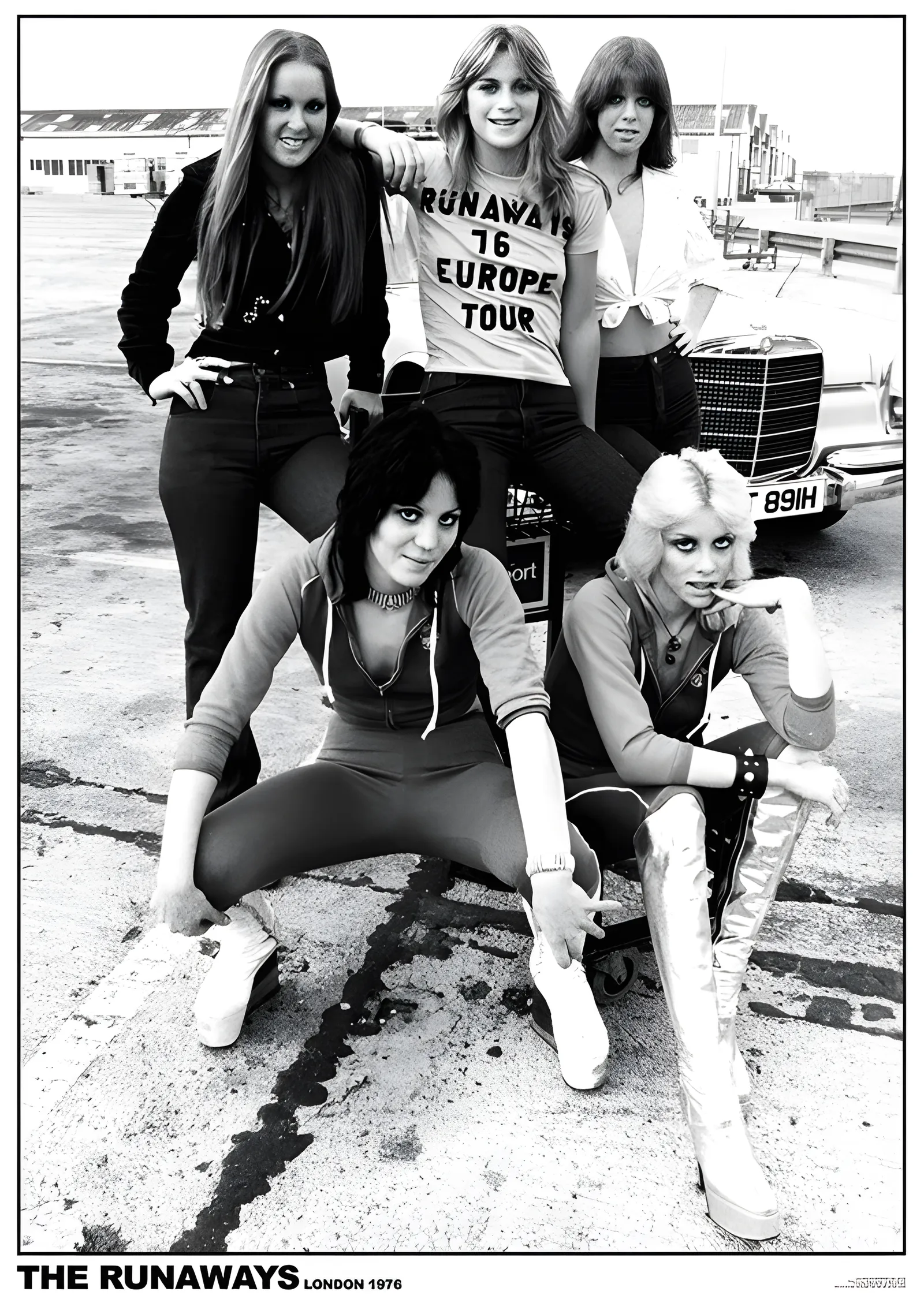 The Runaways: Londra 1976 metal tablo