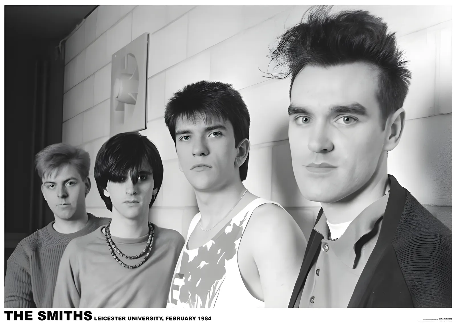 The Smiths: Leicester 1984 metal tablo