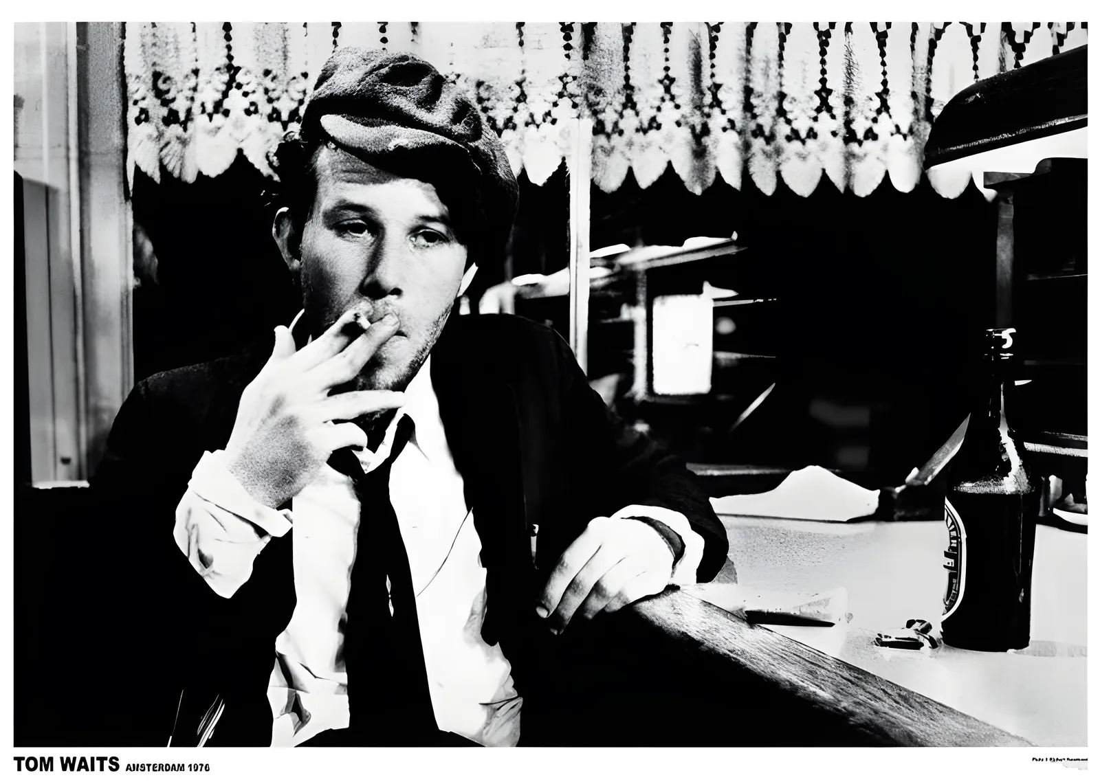 Tom Waits: Amsterdam 1976 metal tablo