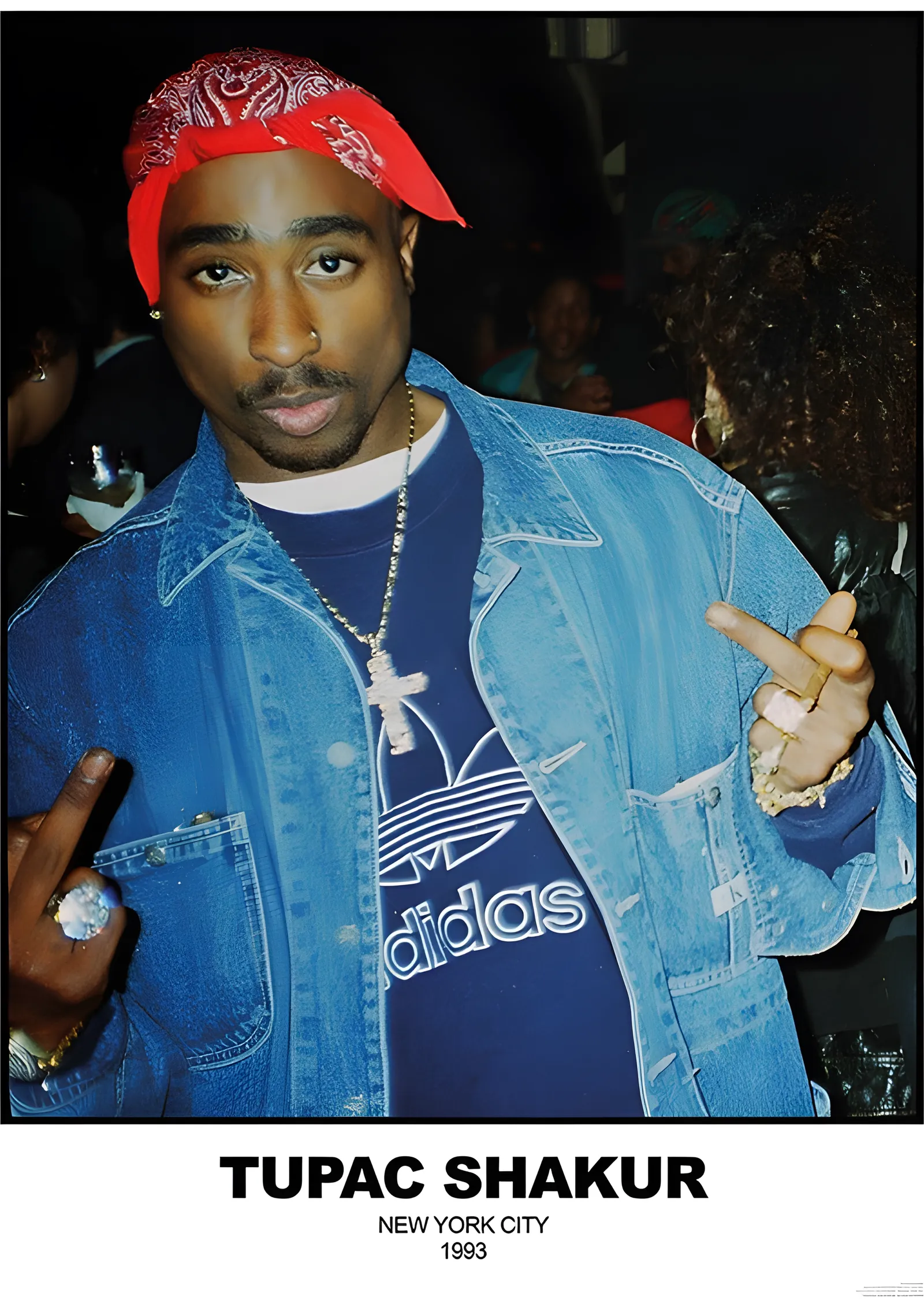 Tupac Shakur: New York 1993 metal tablo