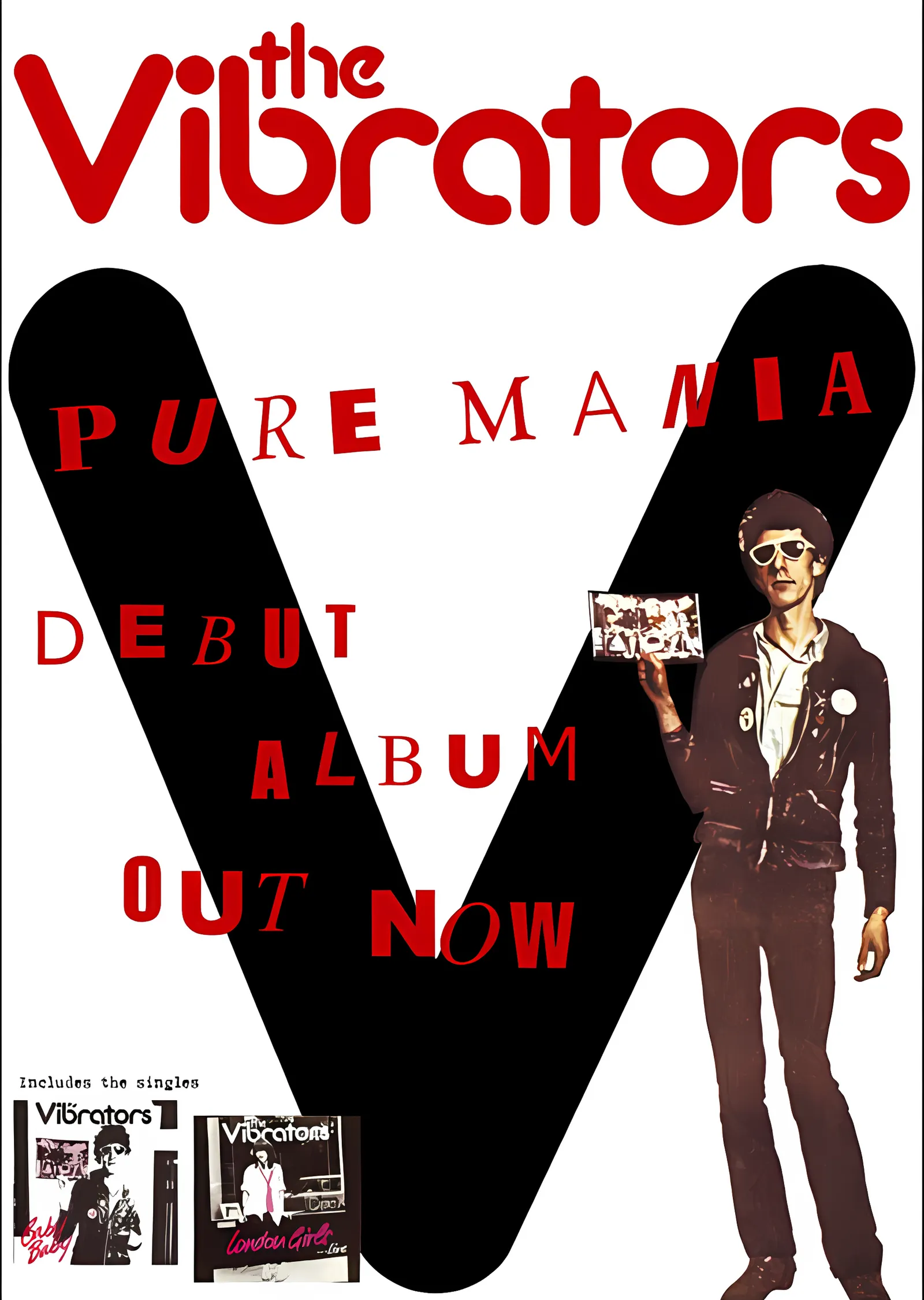 The Vibrators: Pure Mania metal tablo