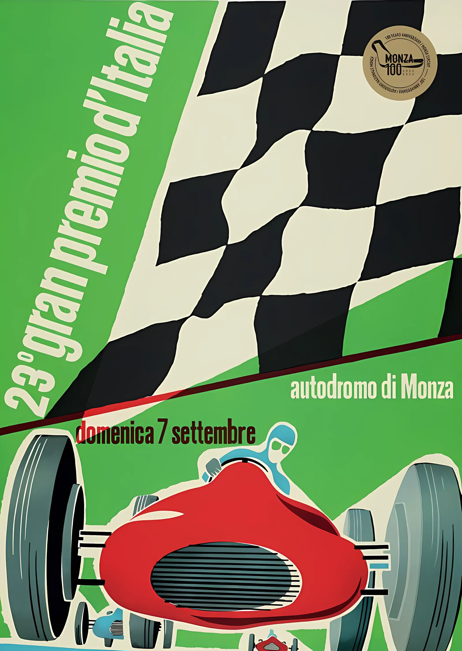 Monza Pisti · 1952 100. Yıl metal tablo