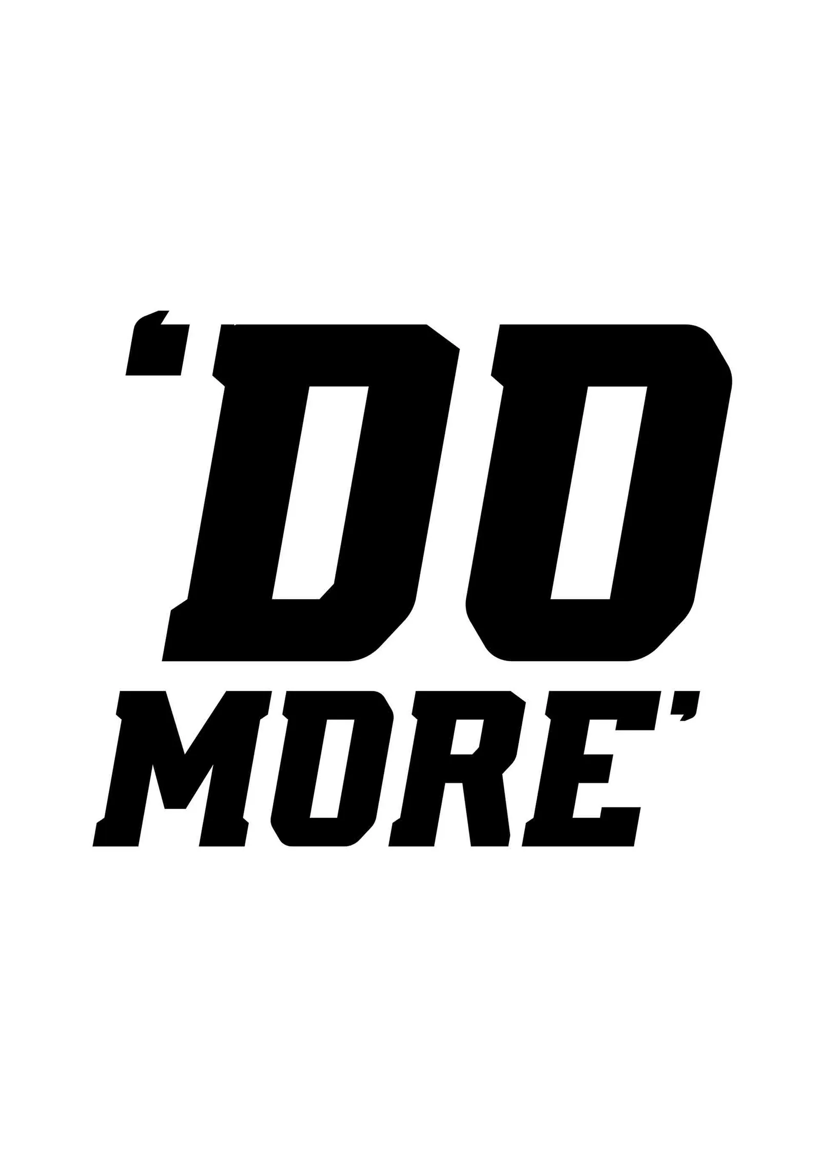 Do More metal tablo