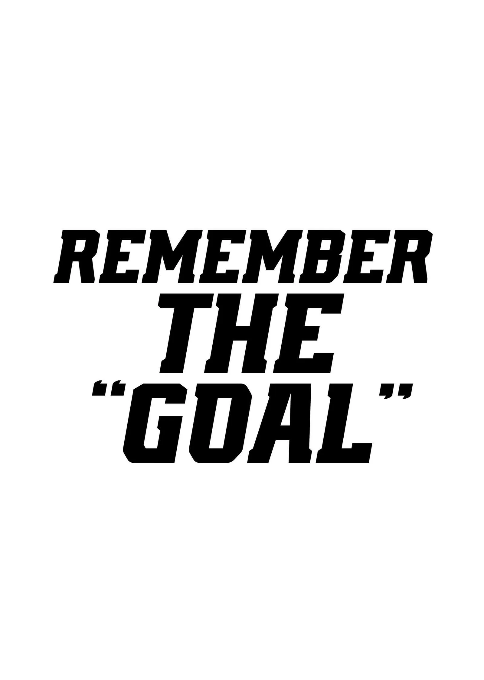 Remember the Goal metal tablo