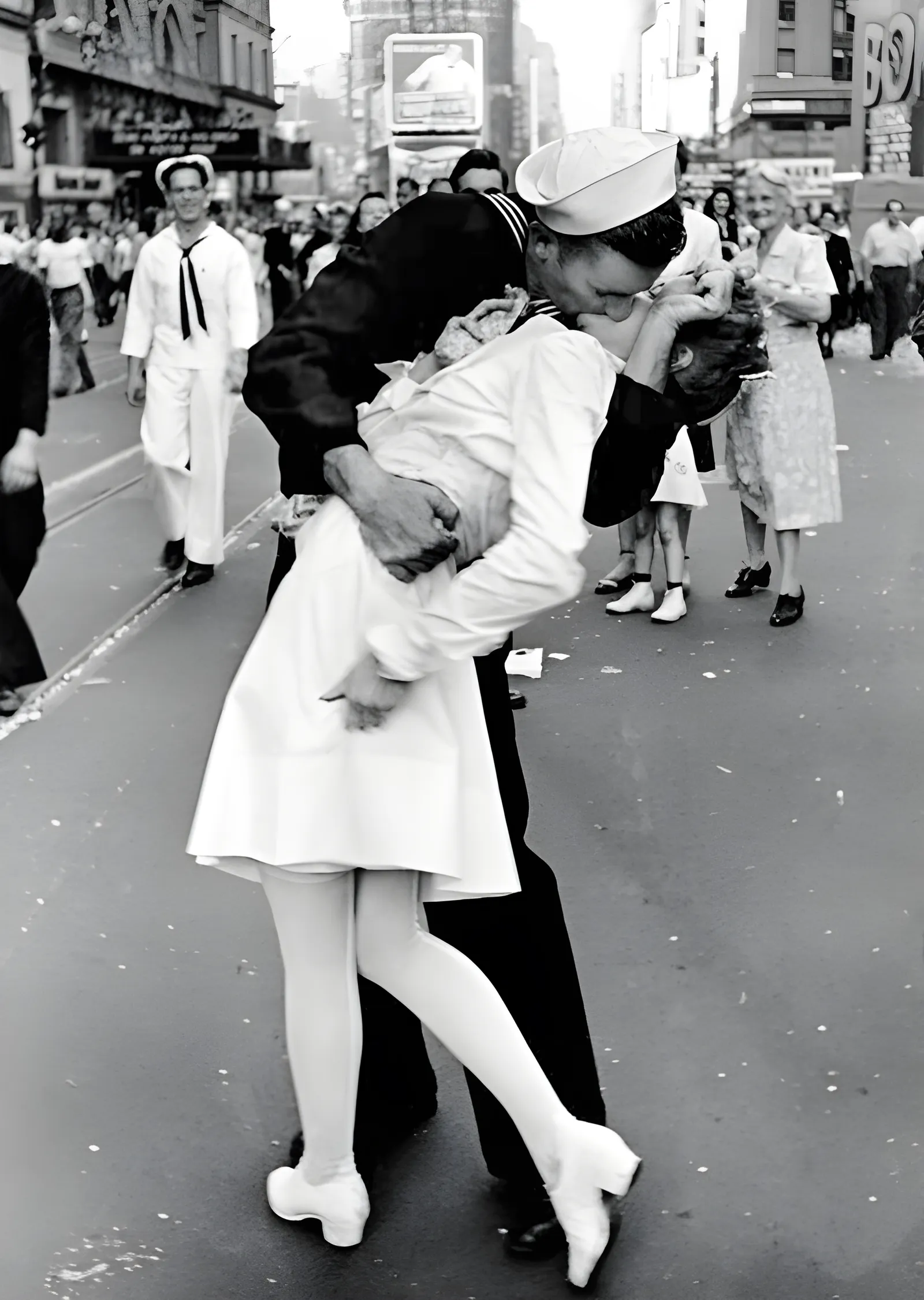 VJ Day: Times Square Öpücüğü metal tablo