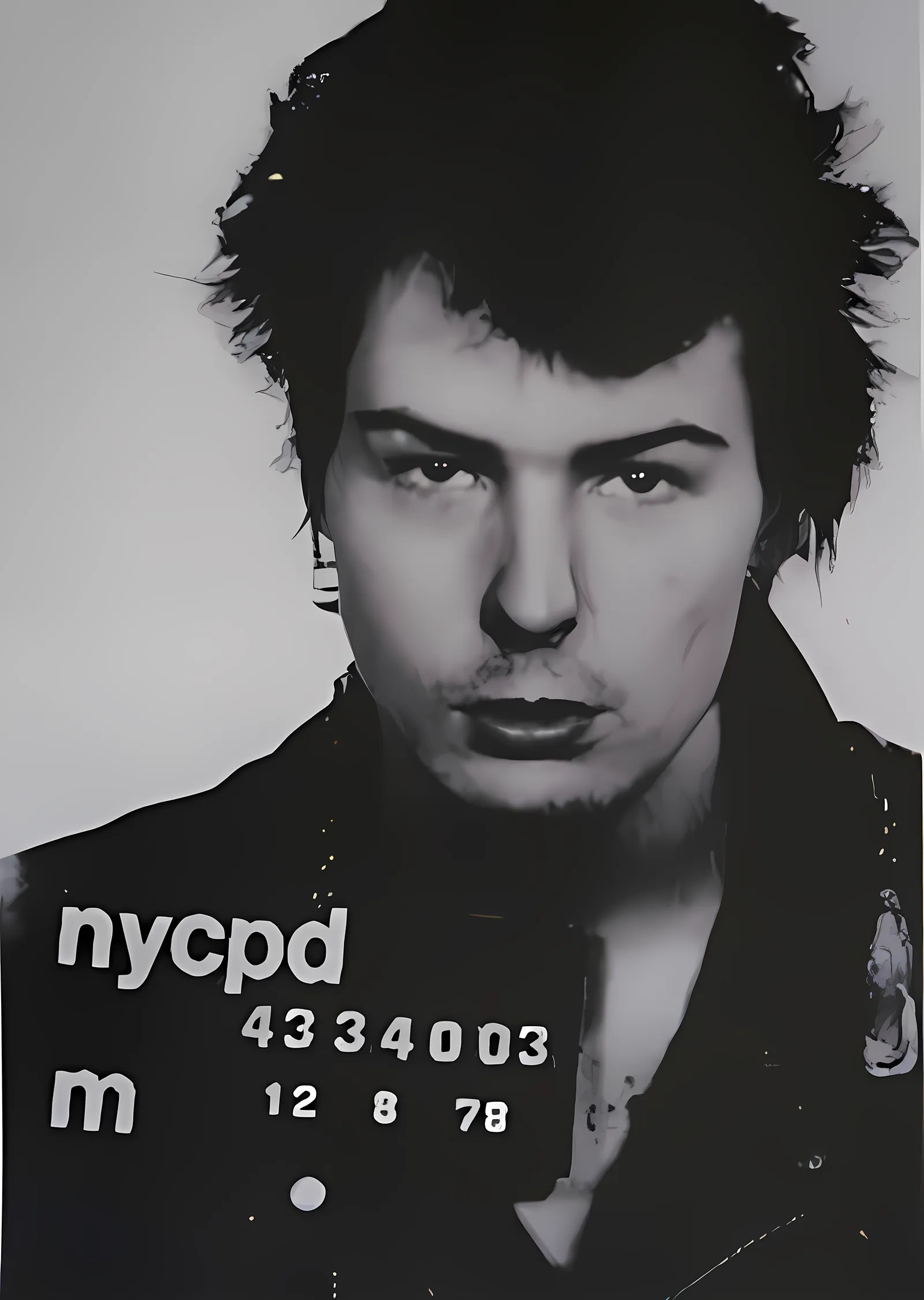 Sid Vicious: NYCPD metal tablo
