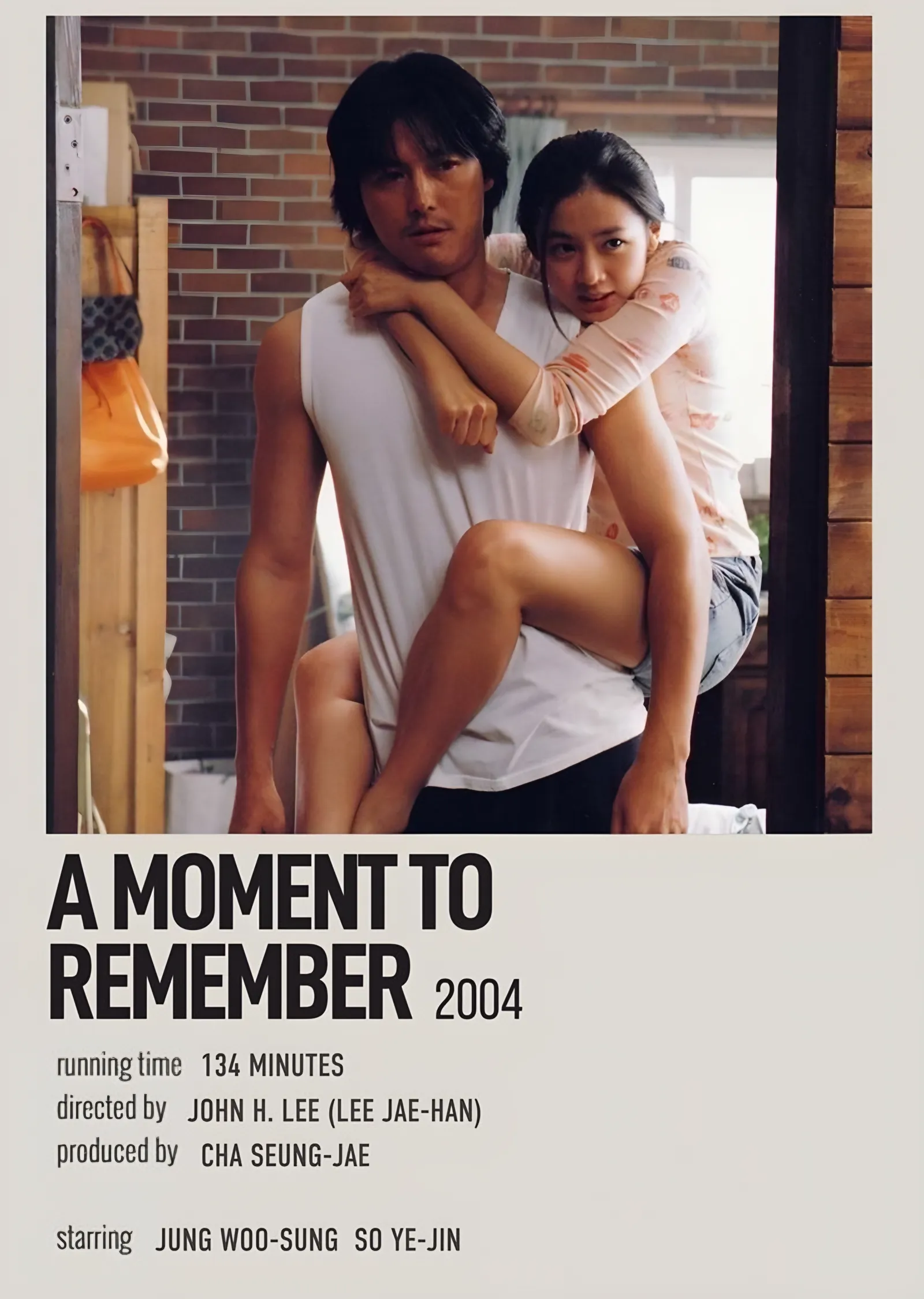 A Moment to Remember Tuğla Duvar metal tablo