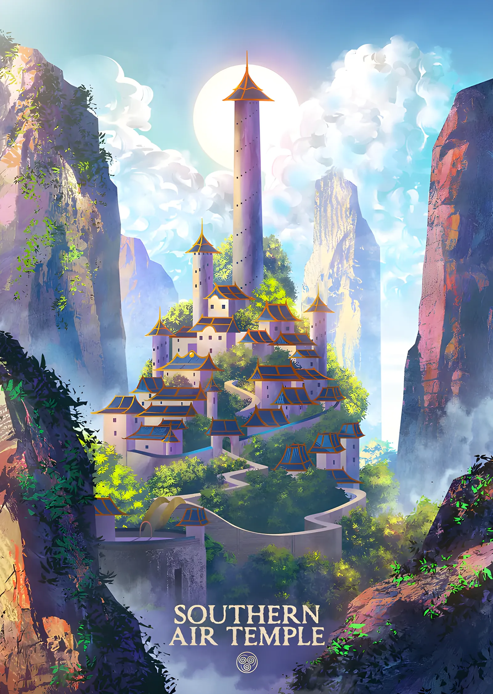 Avatar: Southern Air Temple metal tablo