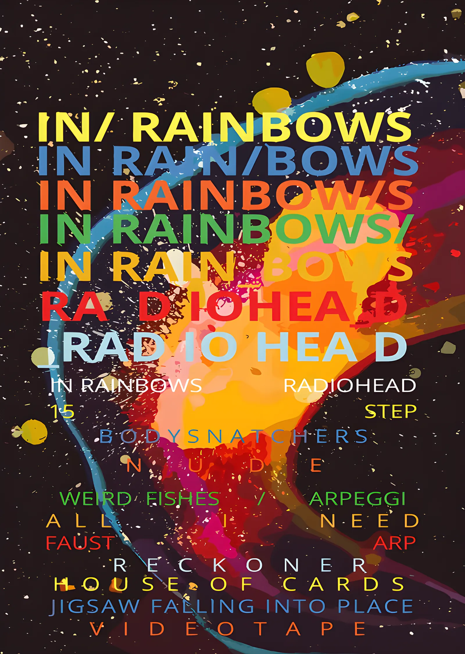 Radiohead: In Rainbows metal tablo
