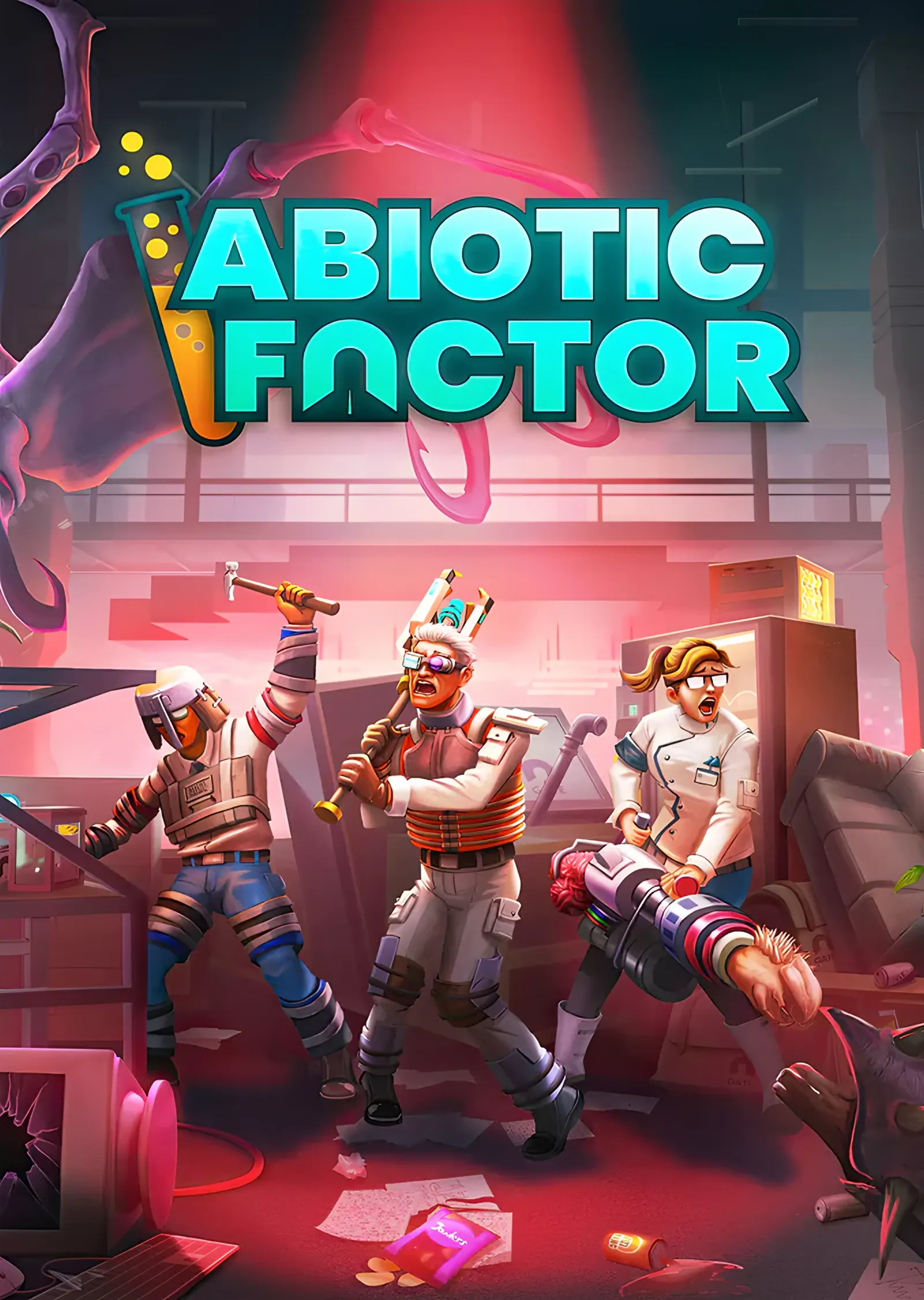 Abiotic Factor: Kızıl Işıkta Bilim İnsanı Ekibi metal tablo