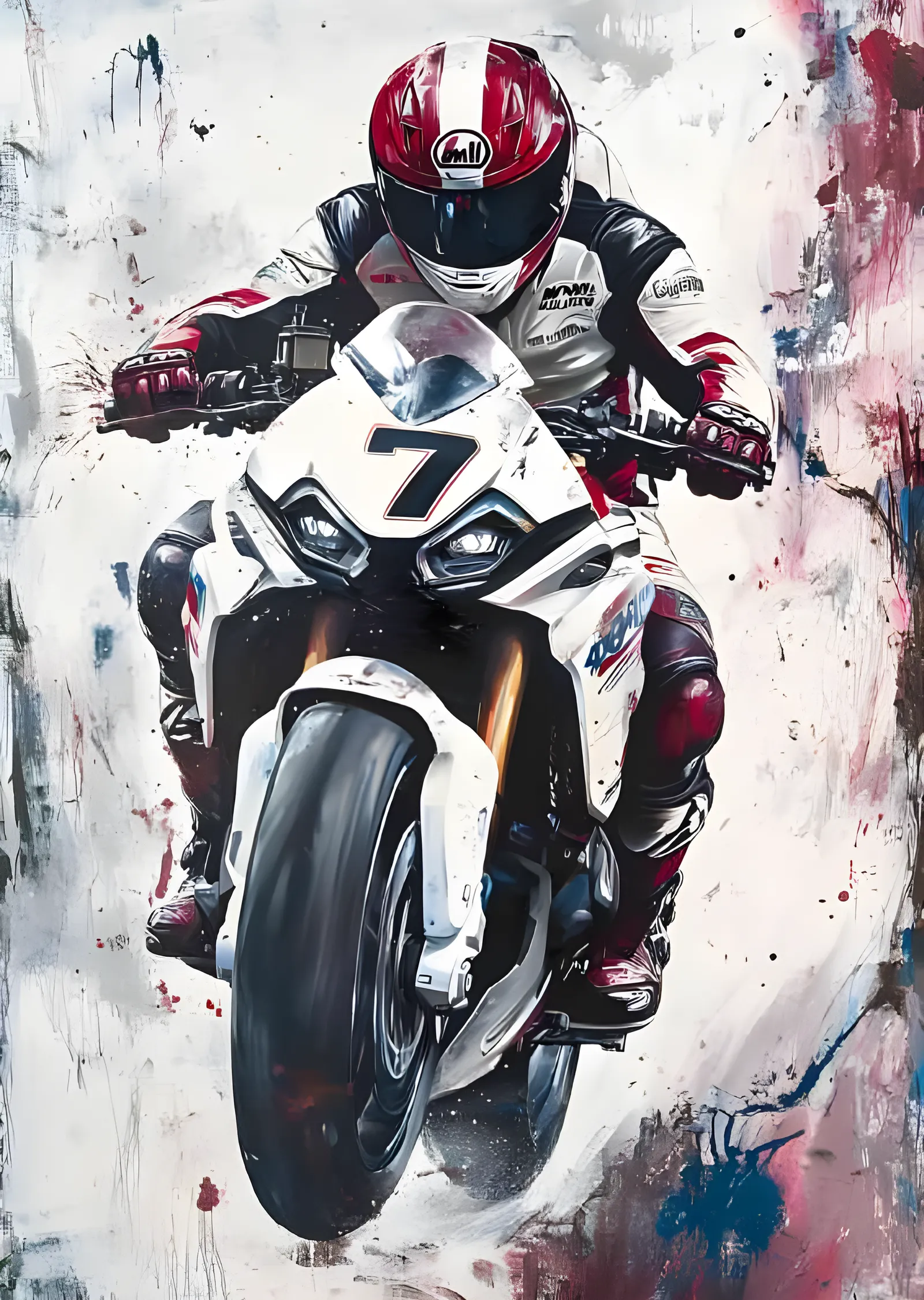 BMW S 1000 RR - 7 Numara metal tablo