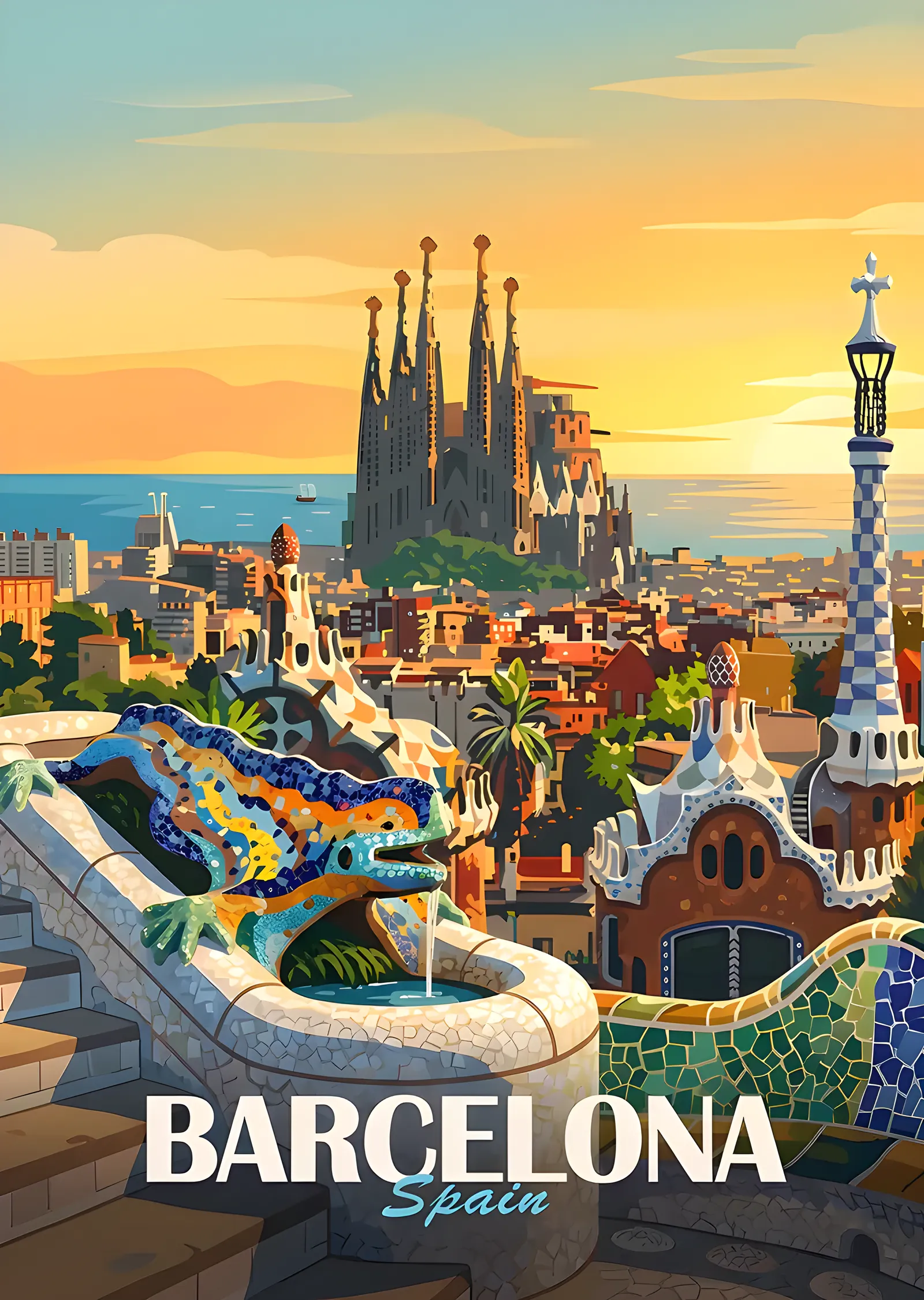 Barcelona metal tablo