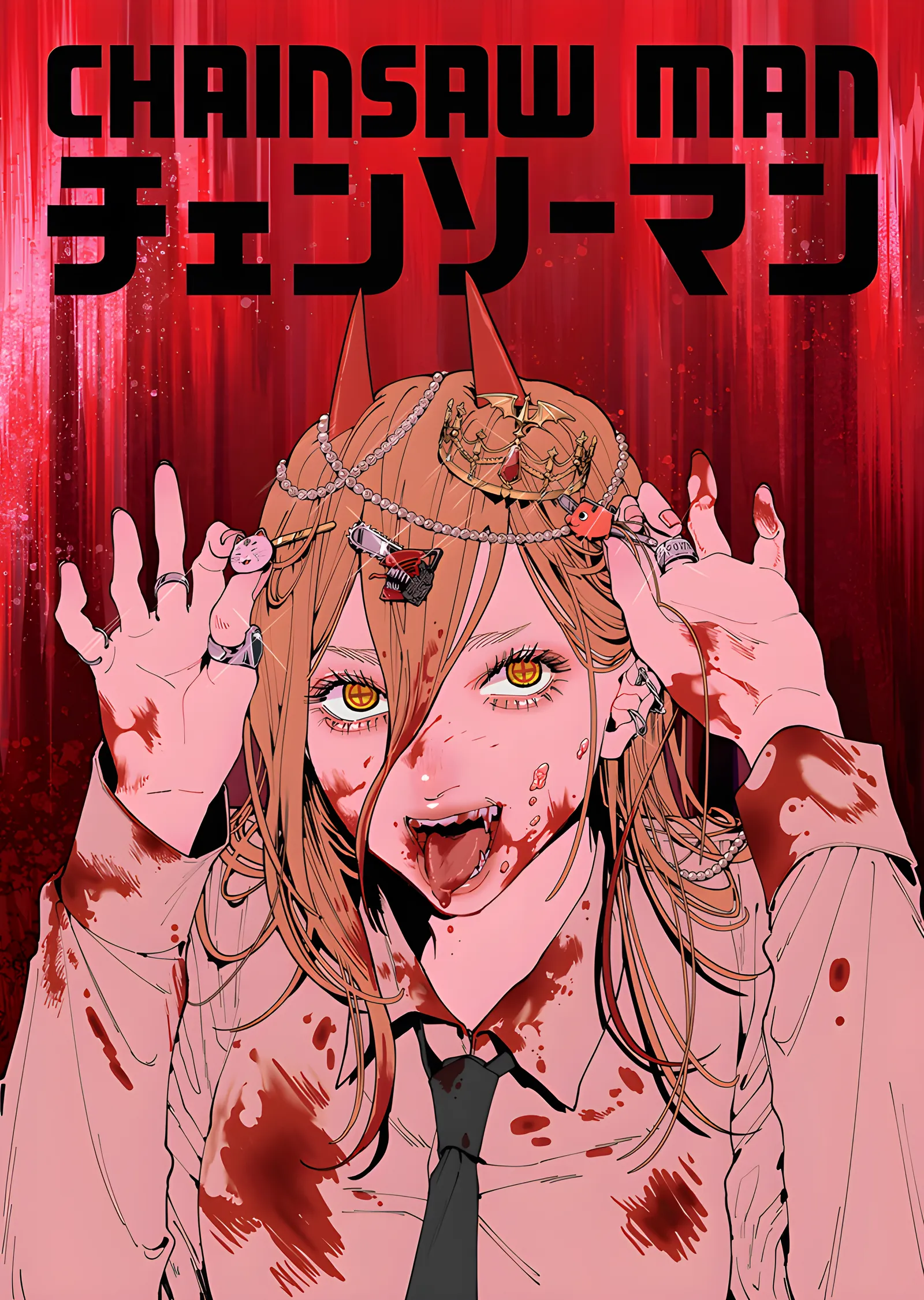 Chainsaw Man metal tablo