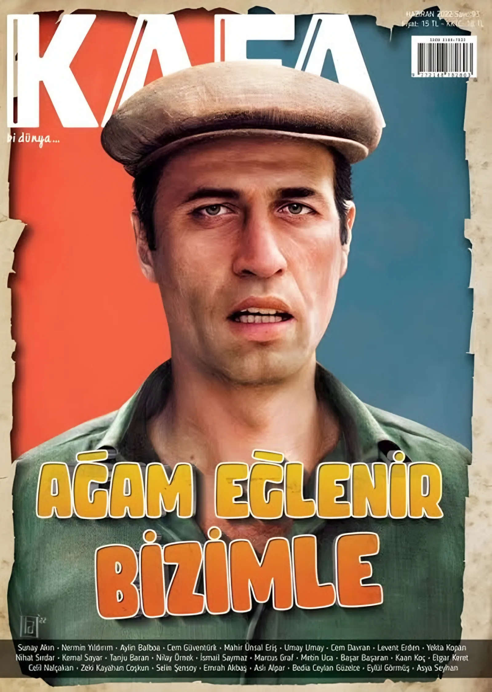 Ağam Eğlenir Bizimle - KAFA Dergi Kapağı metal tablo