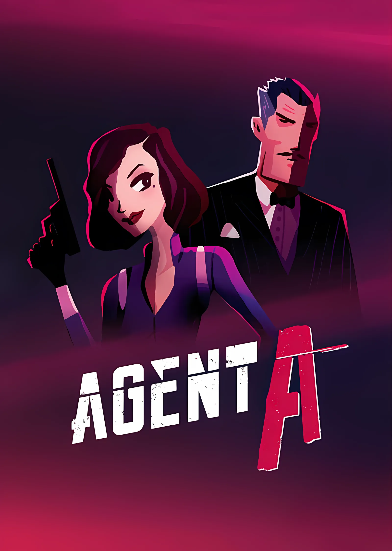 Agent A: Pembe Zeminde Casus İkilisi metal tablo