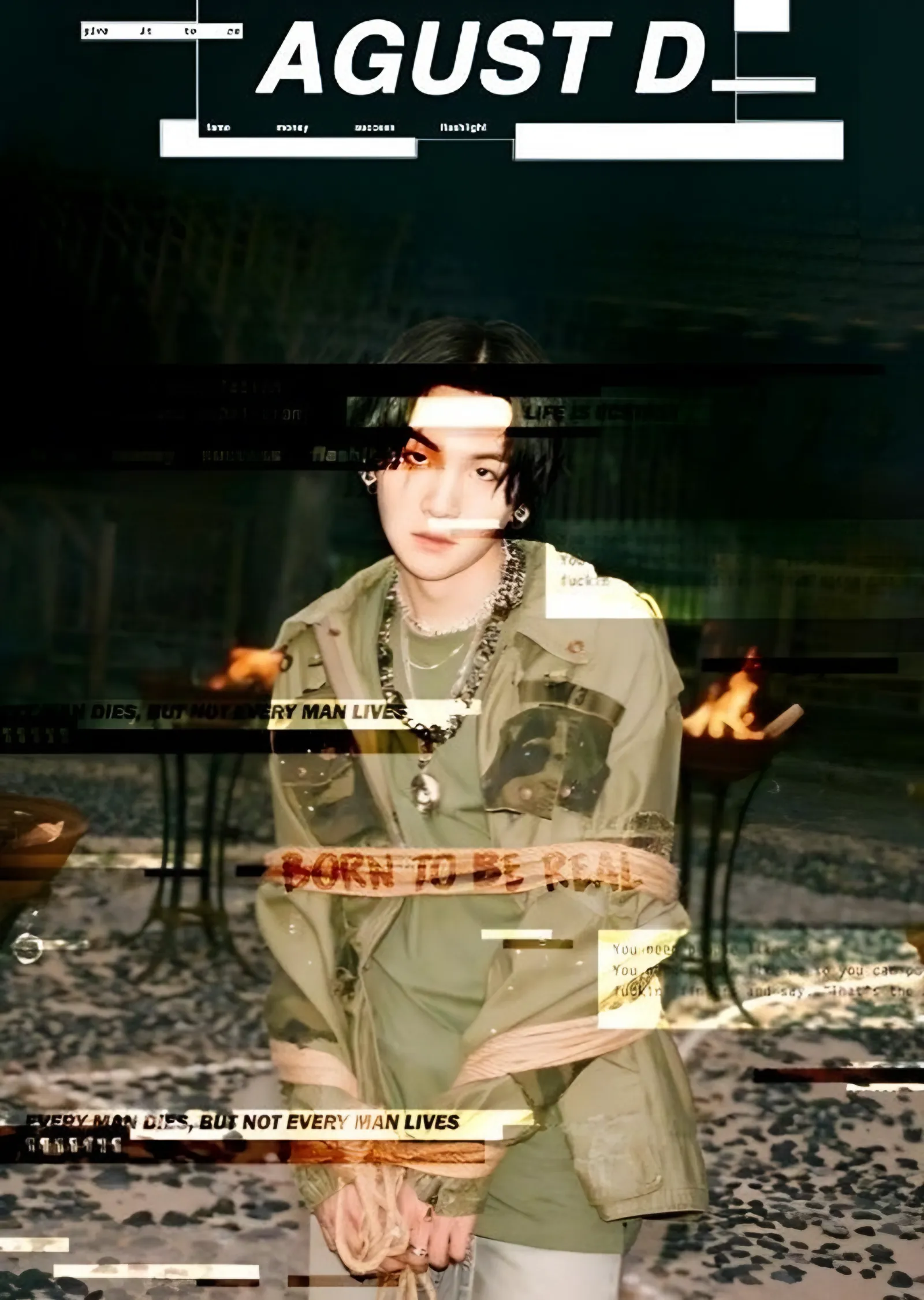 Agust D - Born To Be Real metal tablo