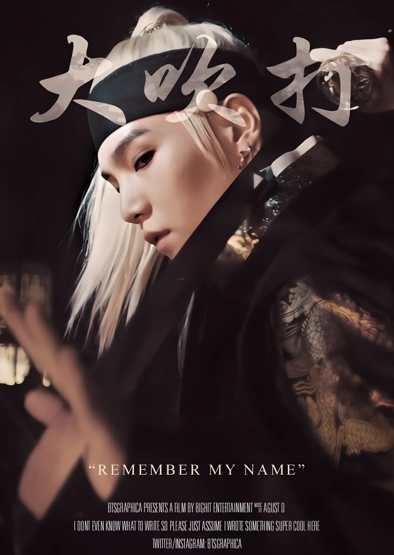 Agust D - Daechwita metal tablo